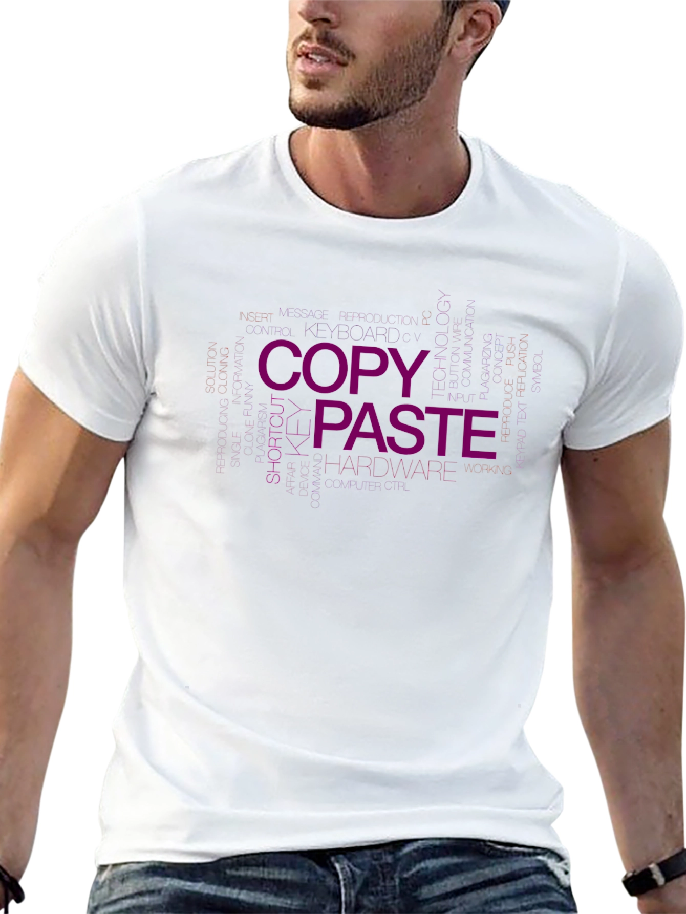 Copy Paste Graphic T-Shirt - Coding Humor Tee