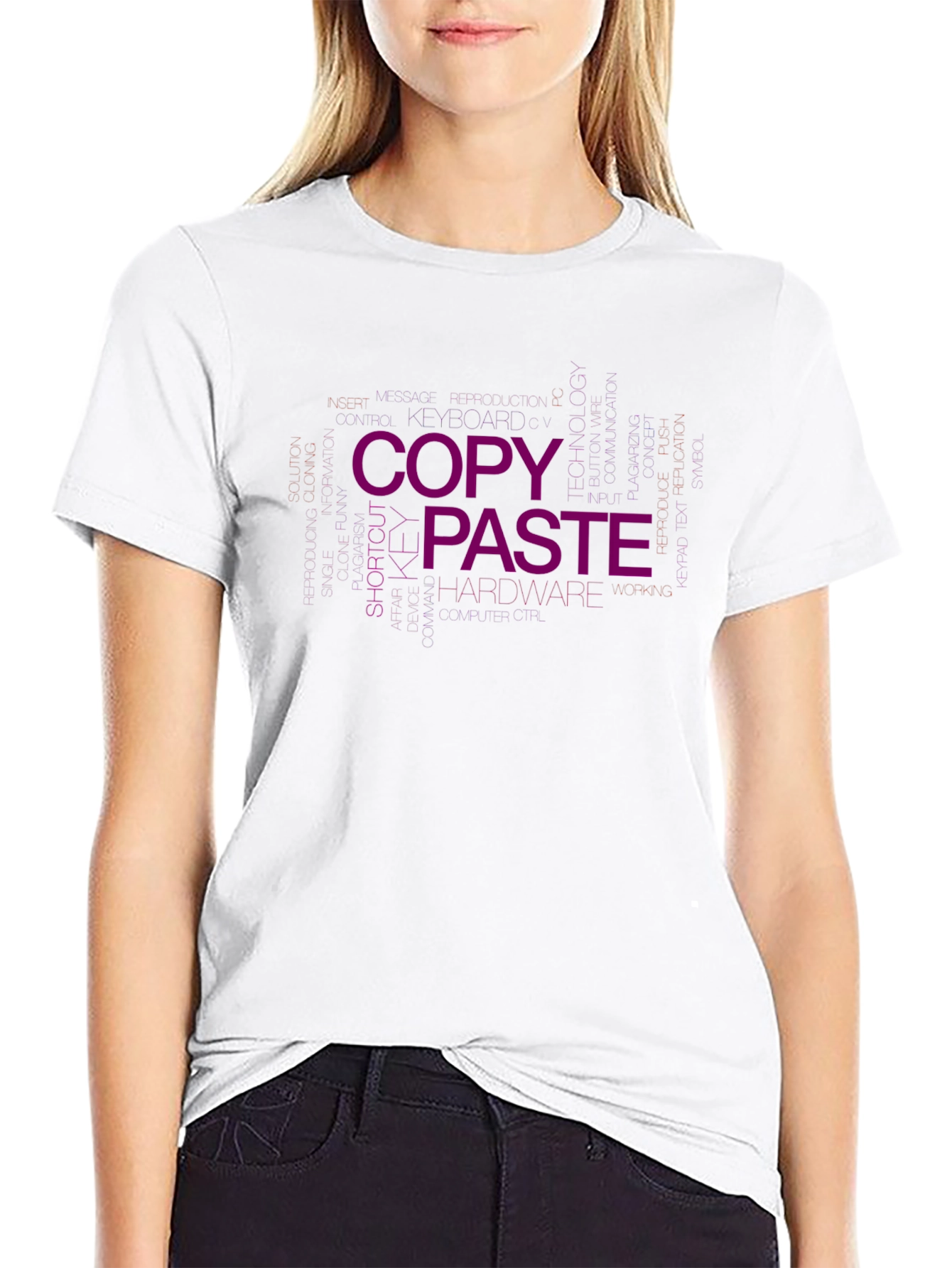 Copy Paste Graphic T-Shirt - Coding Humor Tee