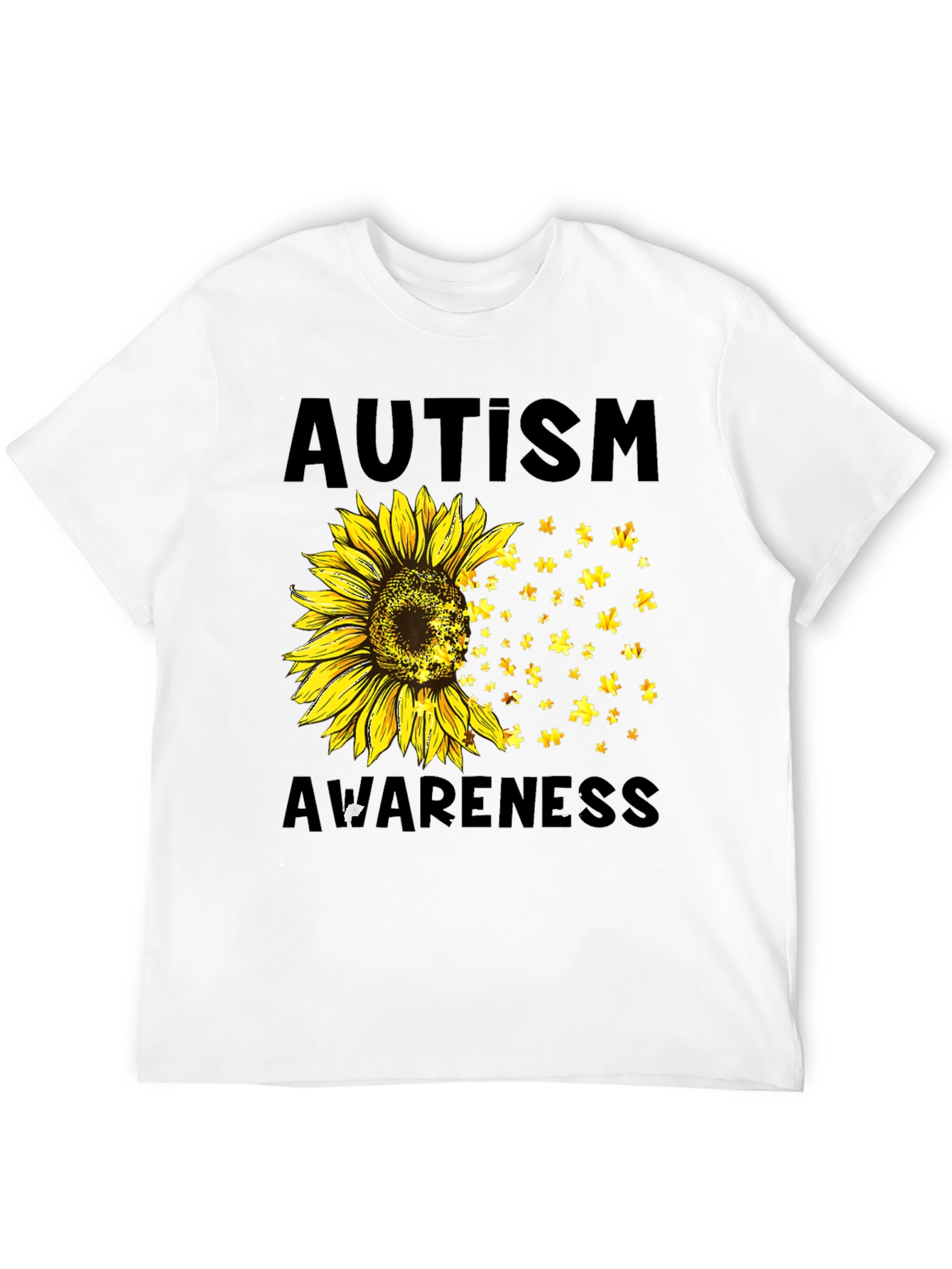 Autism Awareness Sunflower Graphic Tee
