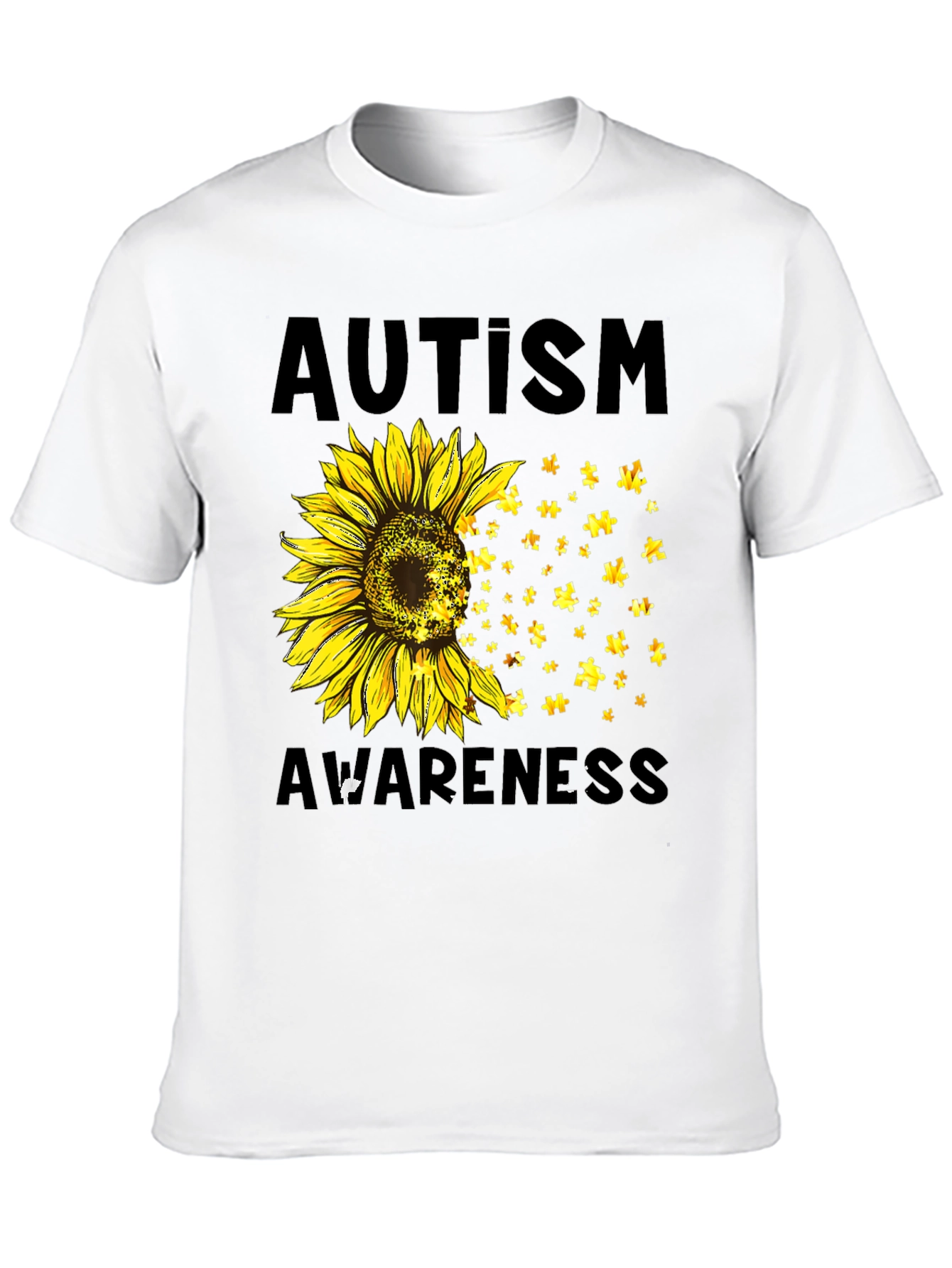 Autism Awareness Sunflower Graphic Tee