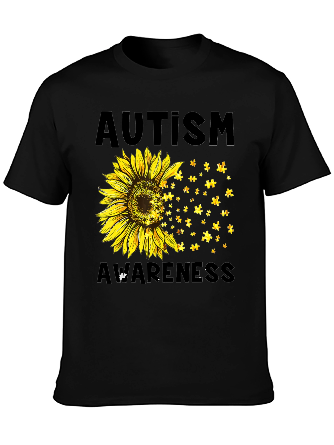 Autism Awareness Sunflower Graphic Tee