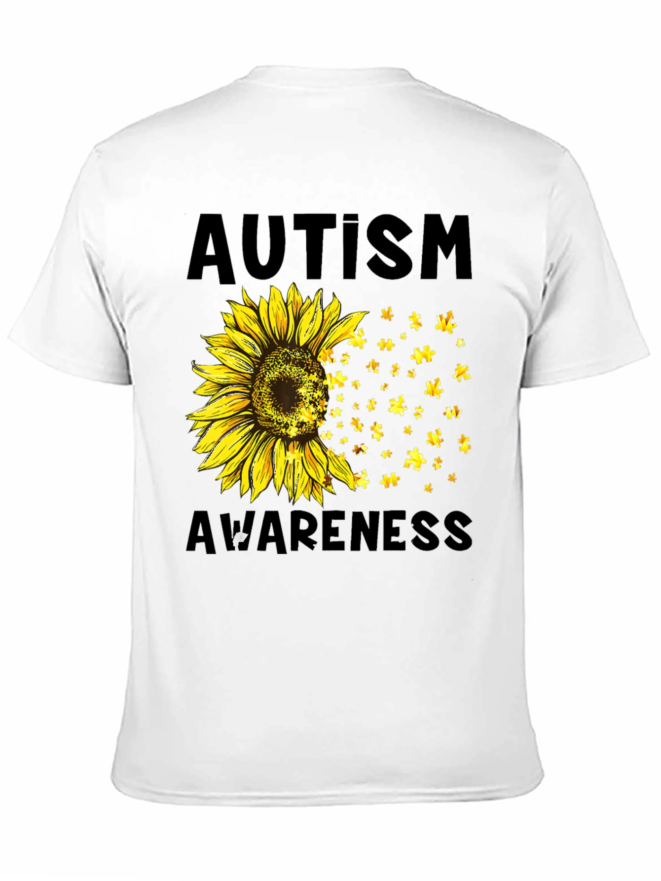 Autism Awareness Sunflower Graphic Tee
