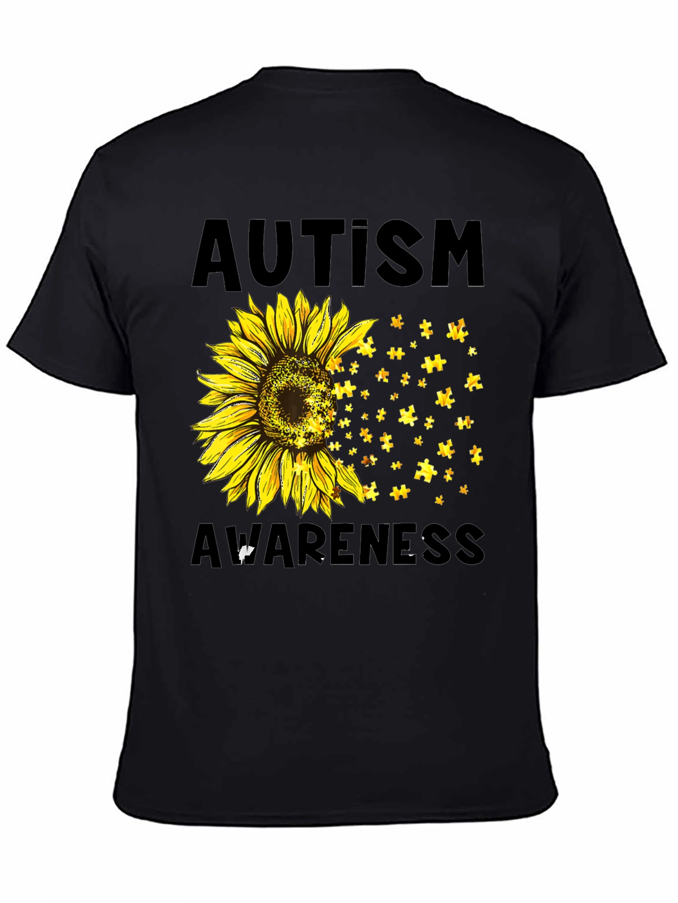Autism Awareness Sunflower Graphic Tee