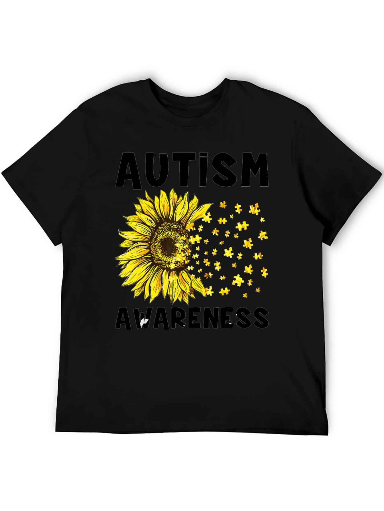 Autism Awareness Sunflower Graphic Tee
