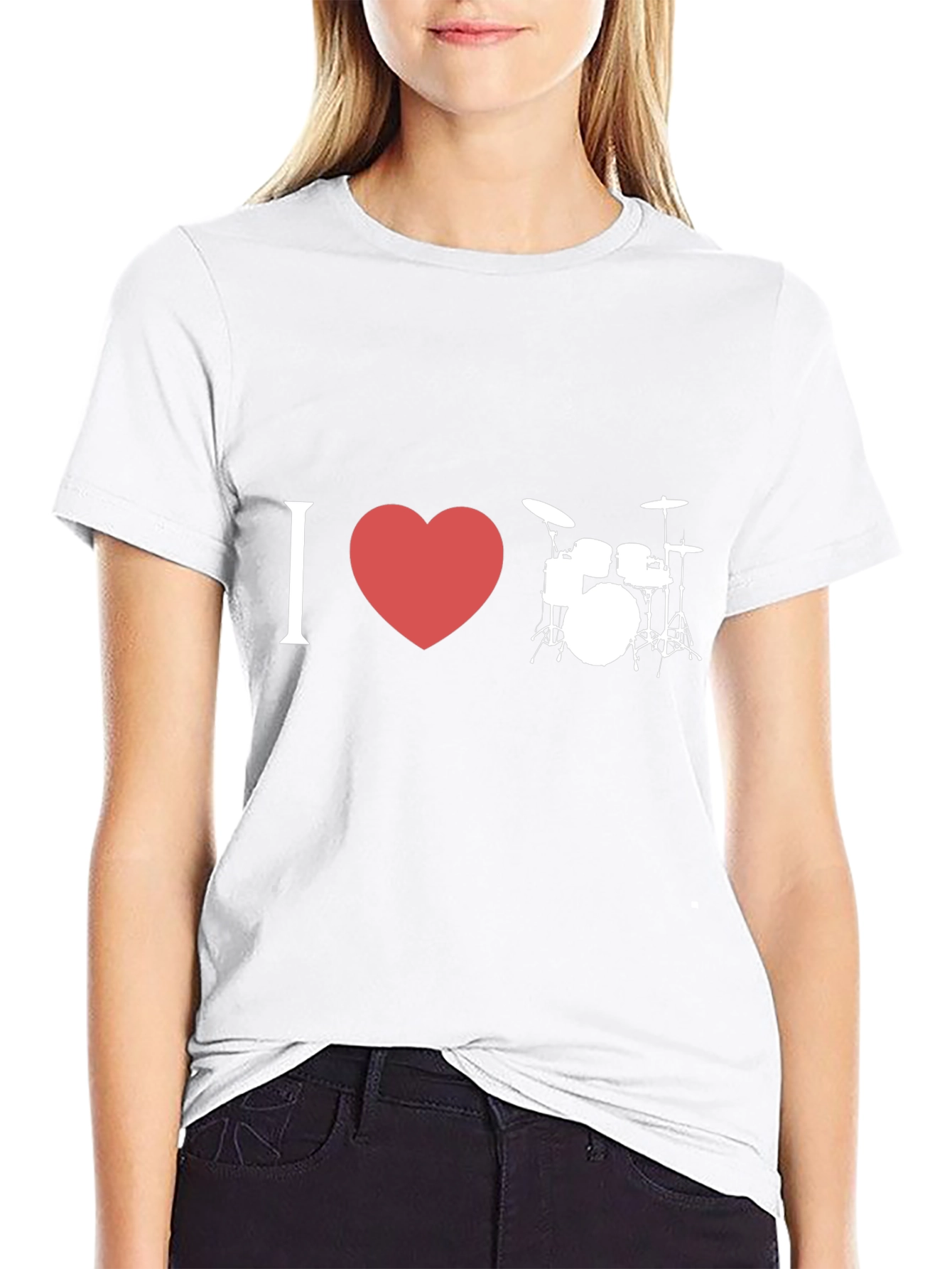 I Love Drums Graphic T-Shirt