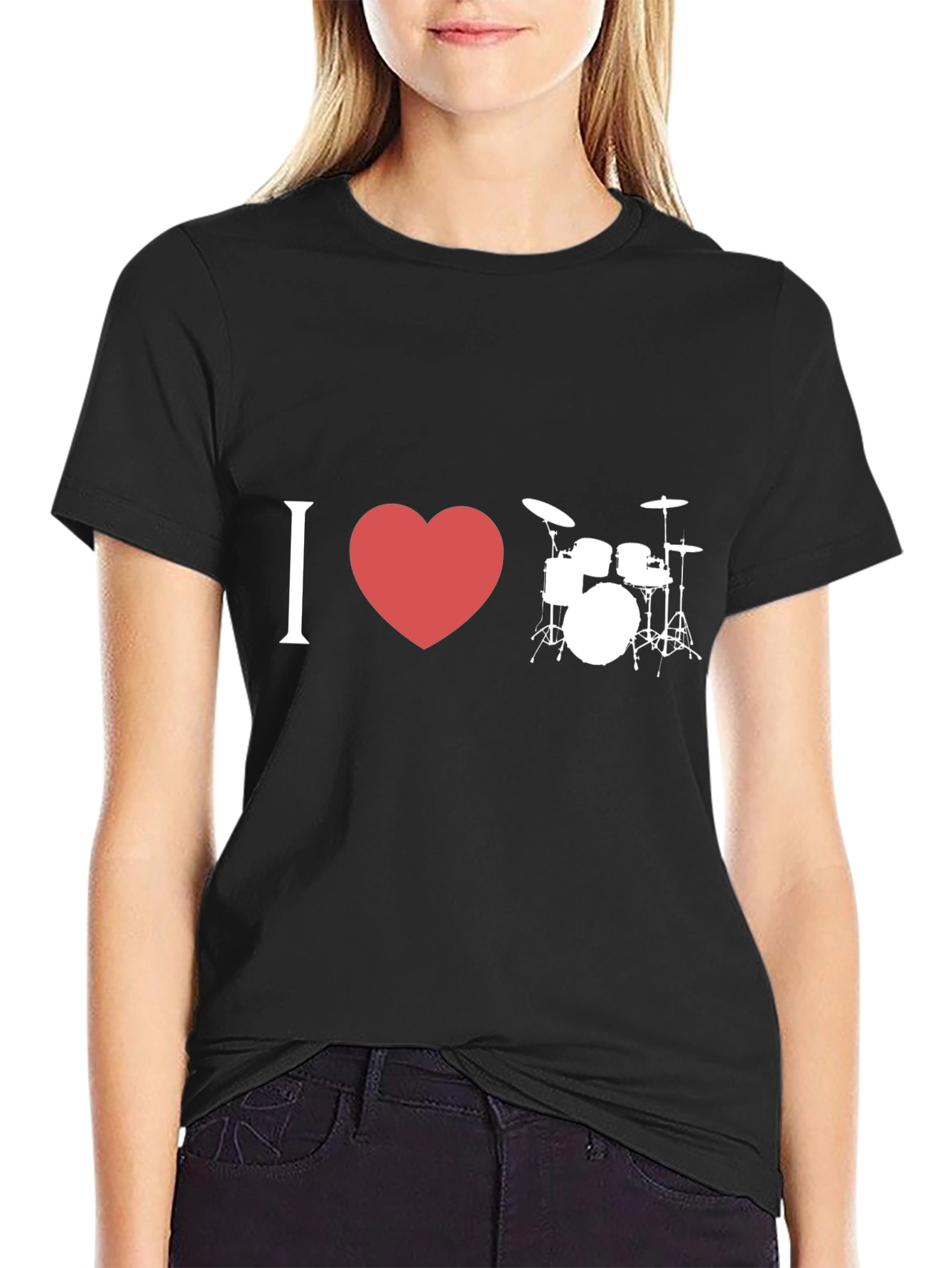 I Love Drums Graphic T-Shirt