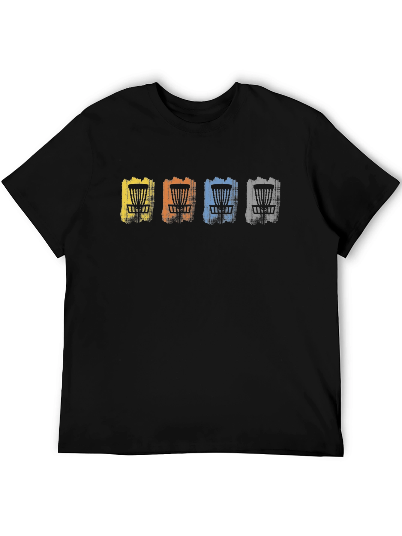 Disc Golf Basket T-Shirt - Casual Graphic Tee
