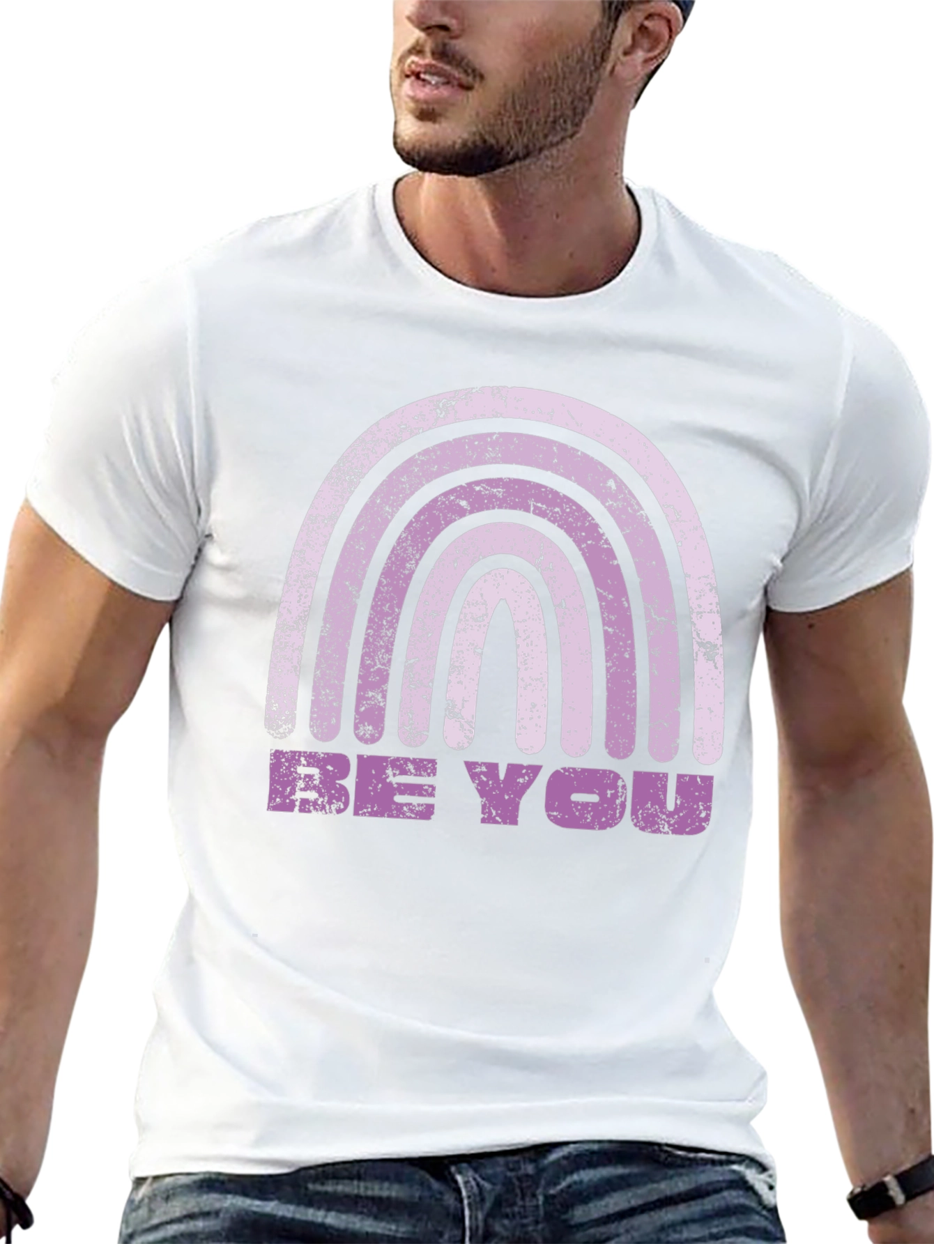 Be You Rainbow Tee - Black