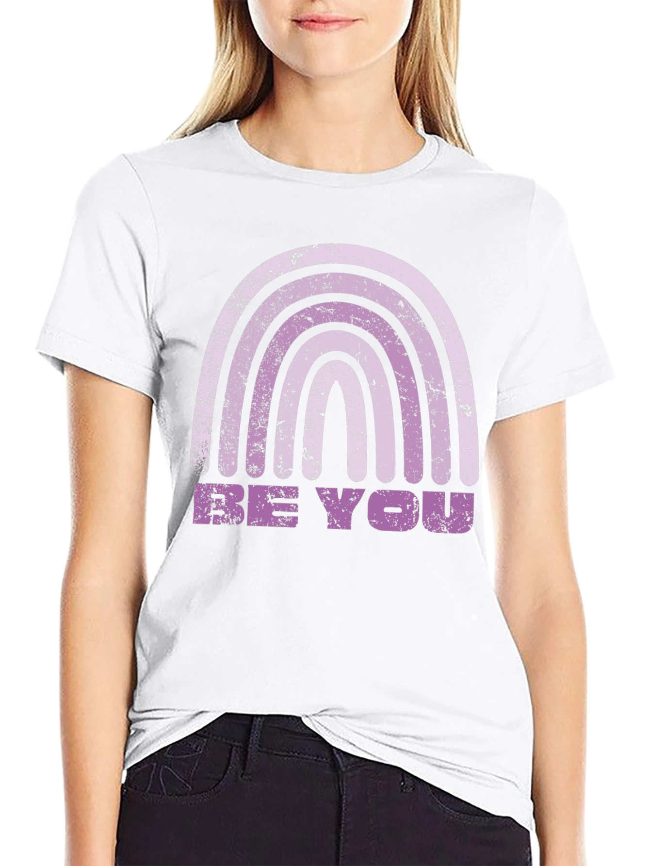 Be You Rainbow Tee - Black