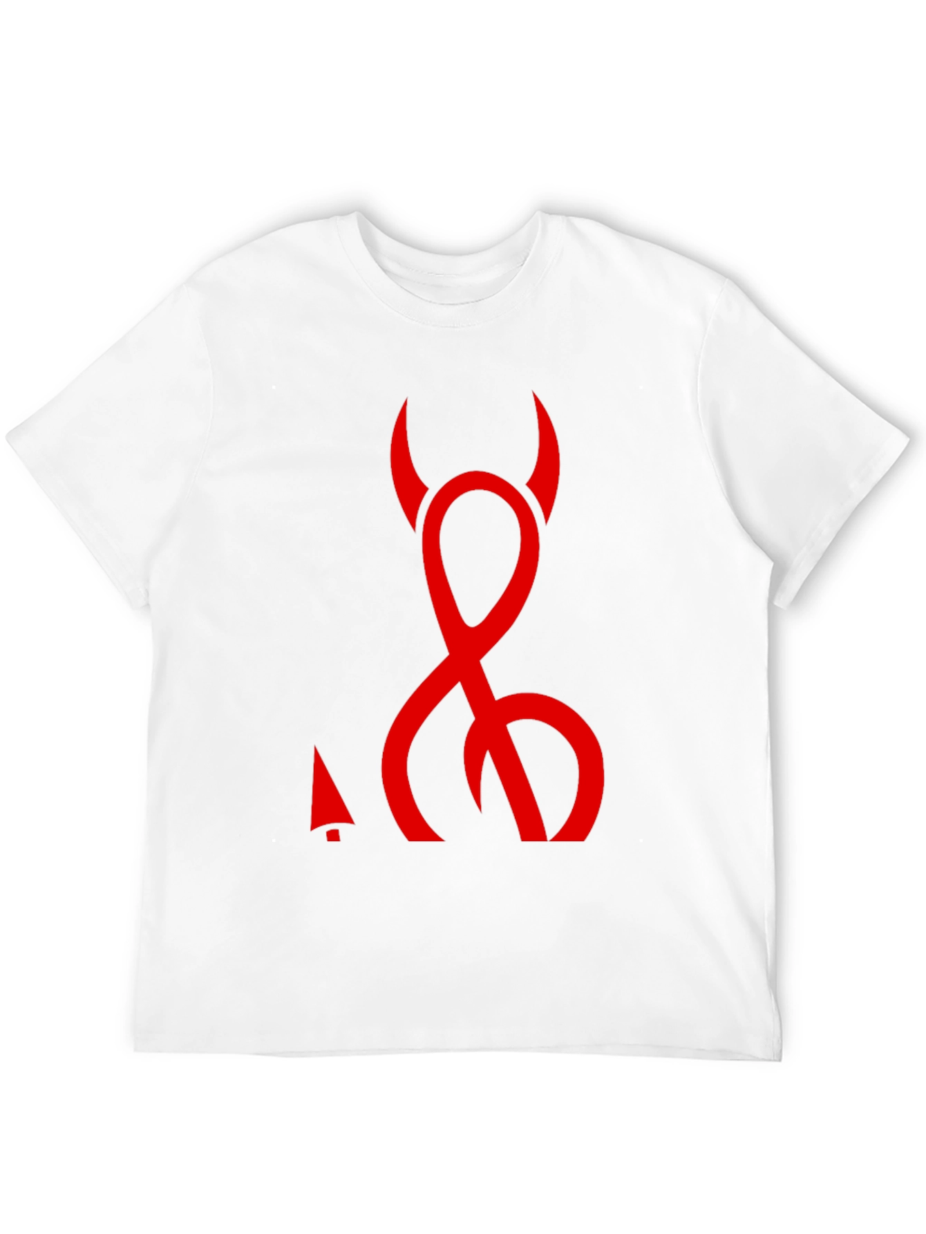 Devils Tail Graphic T-Shirt - Black Crew Neck Tee