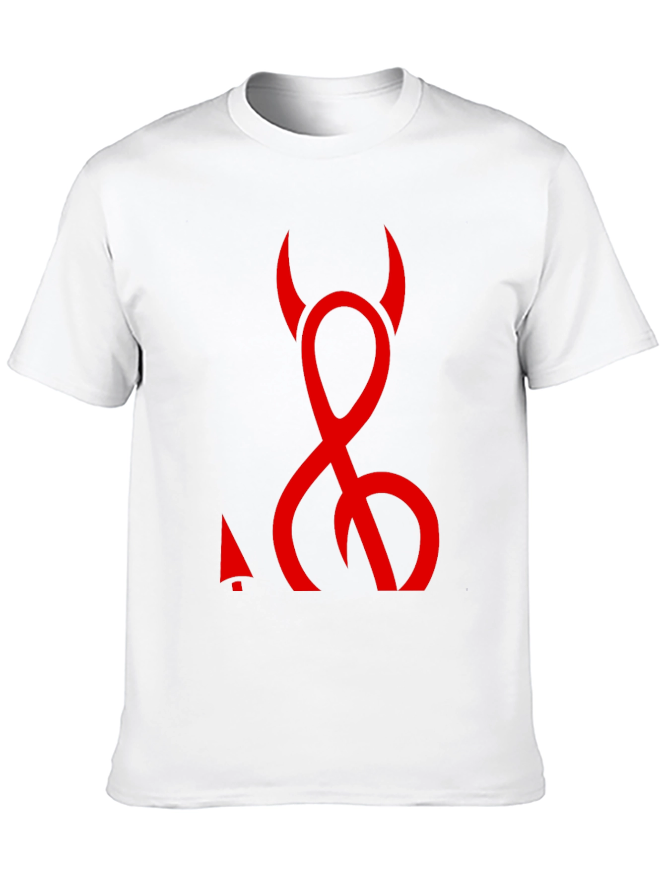 Devils Tail Graphic T-Shirt - Black Crew Neck Tee