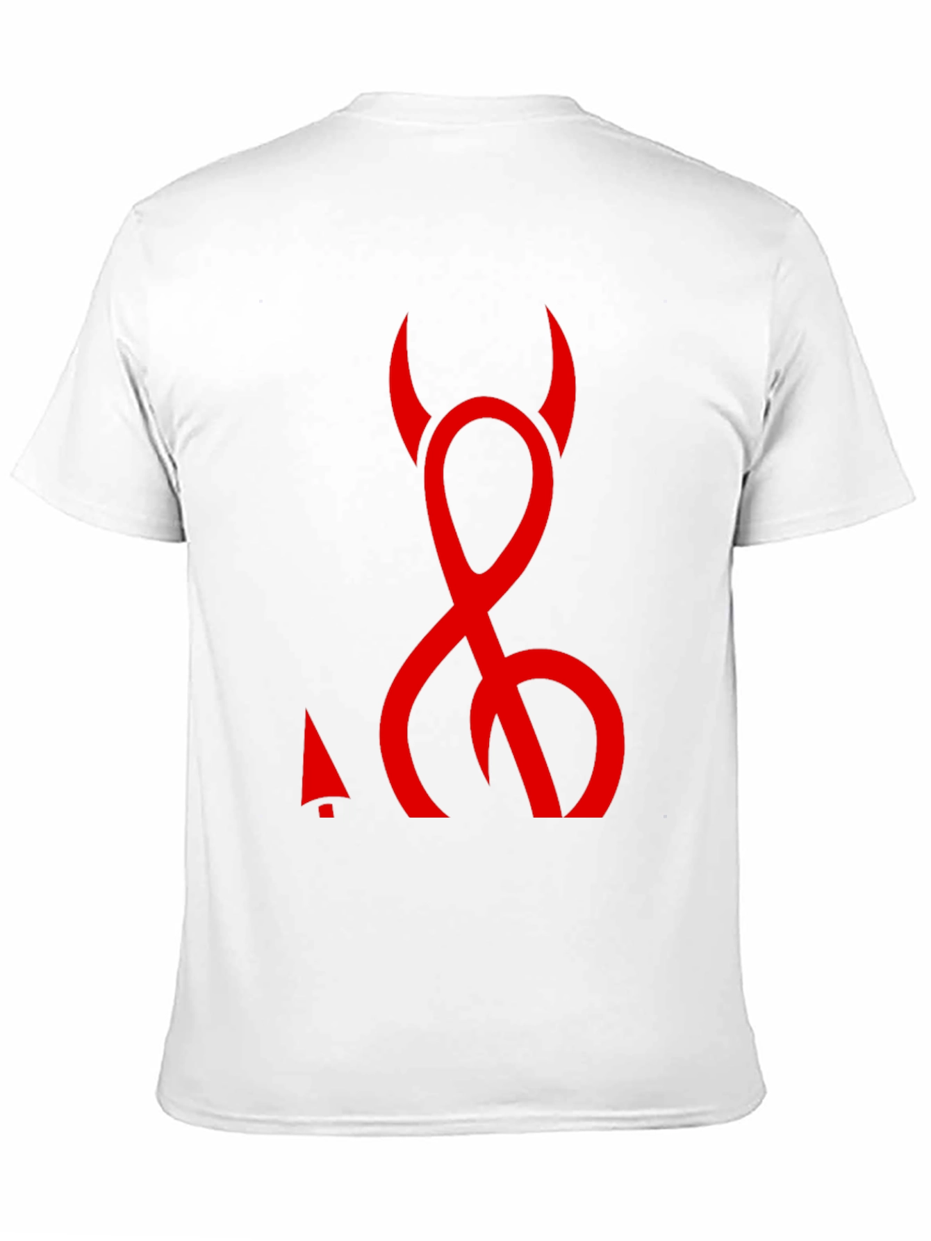 Devils Tail Graphic T-Shirt - Black Crew Neck Tee