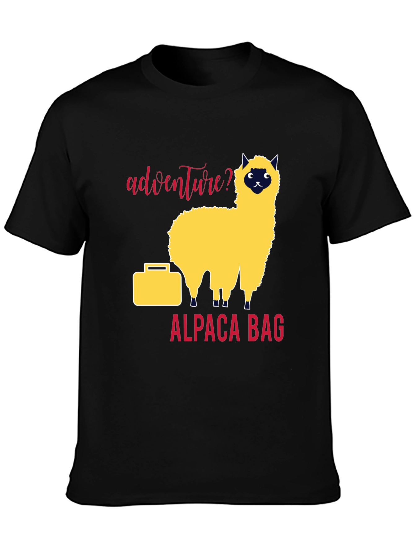 Adventure Alpaca Bag Graphic T-Shirt