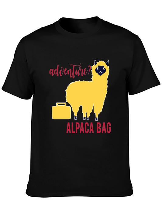 Adventure Alpaca Bag Graphic T-Shirt