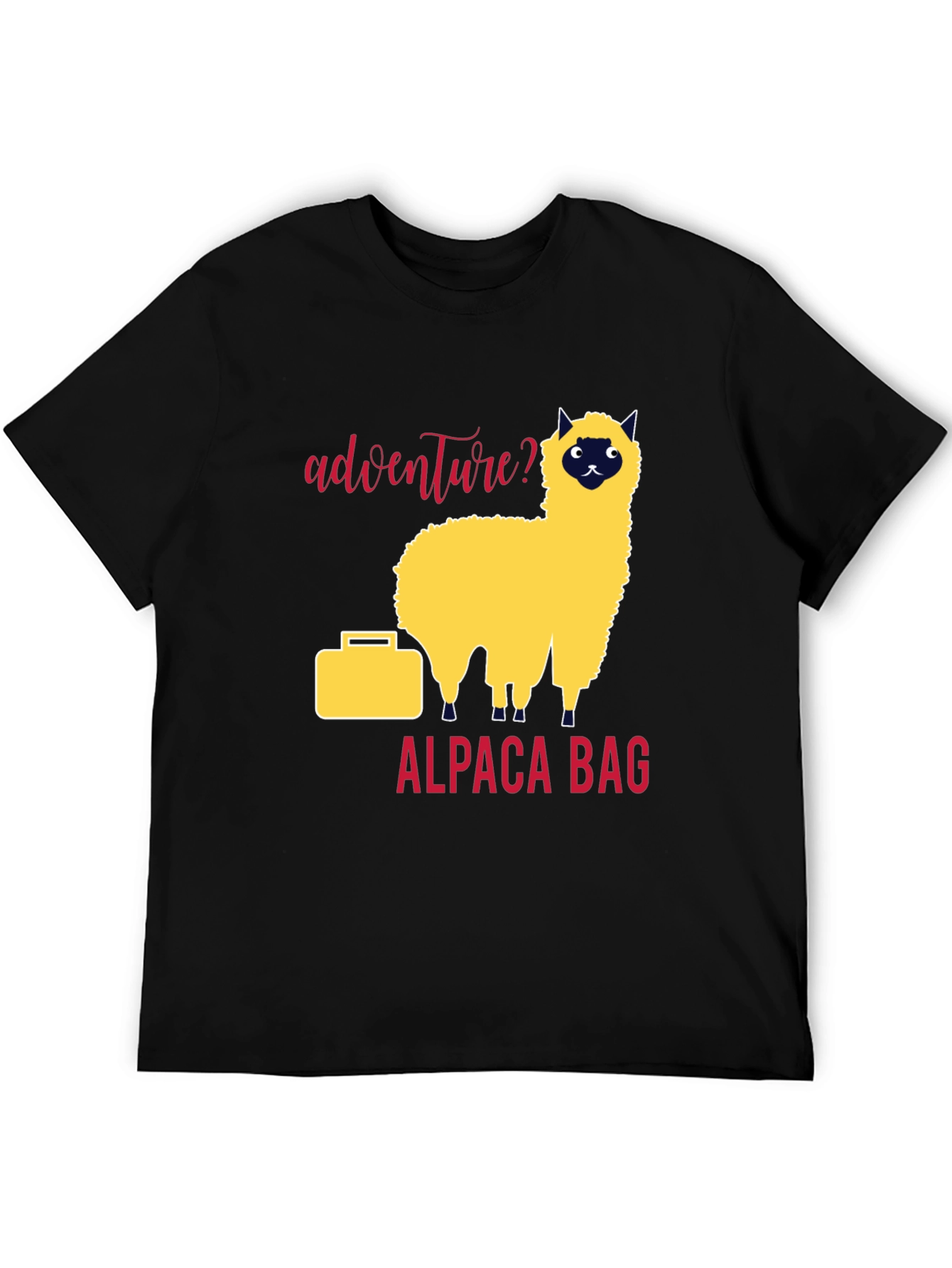 Adventure Alpaca Bag Graphic T-Shirt