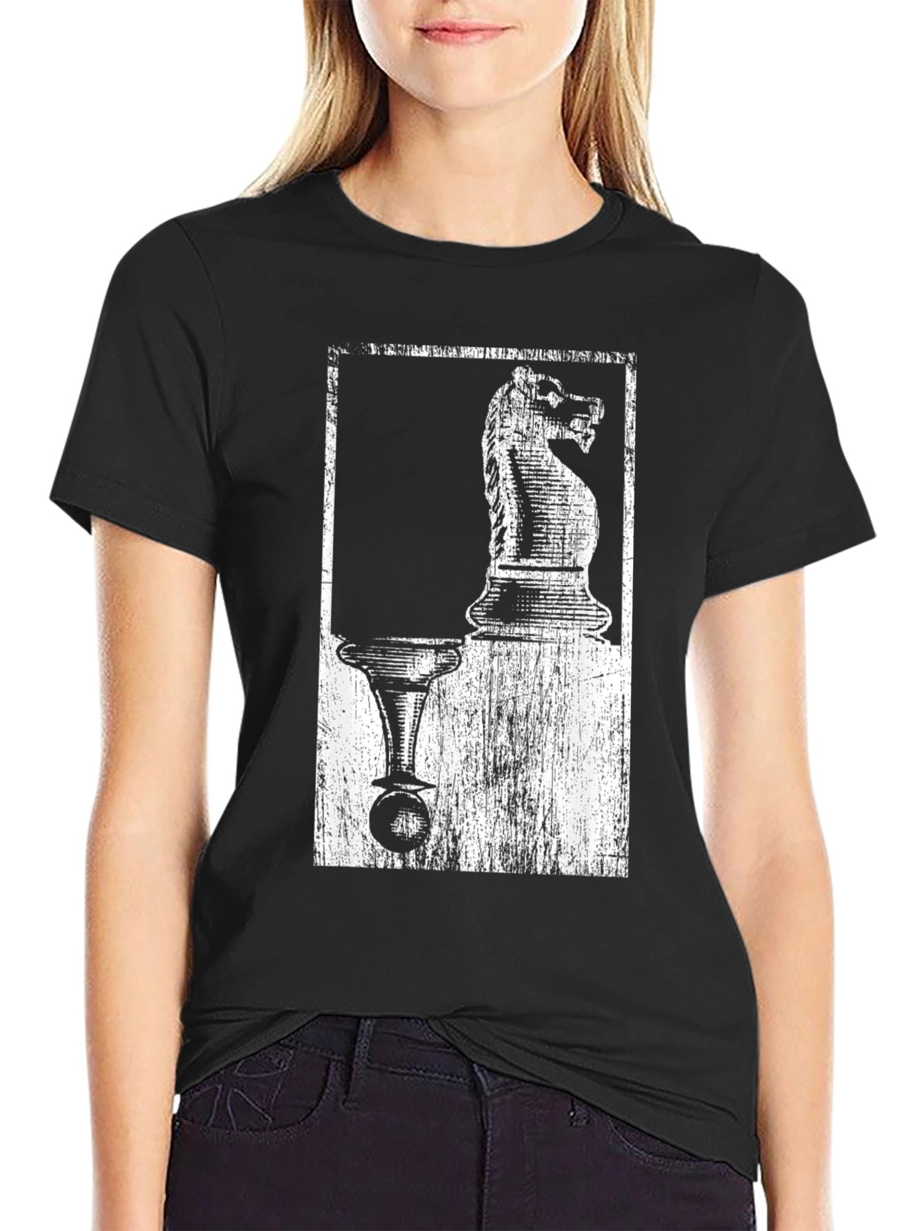 Chess Knight & Pawn Graphic Tee