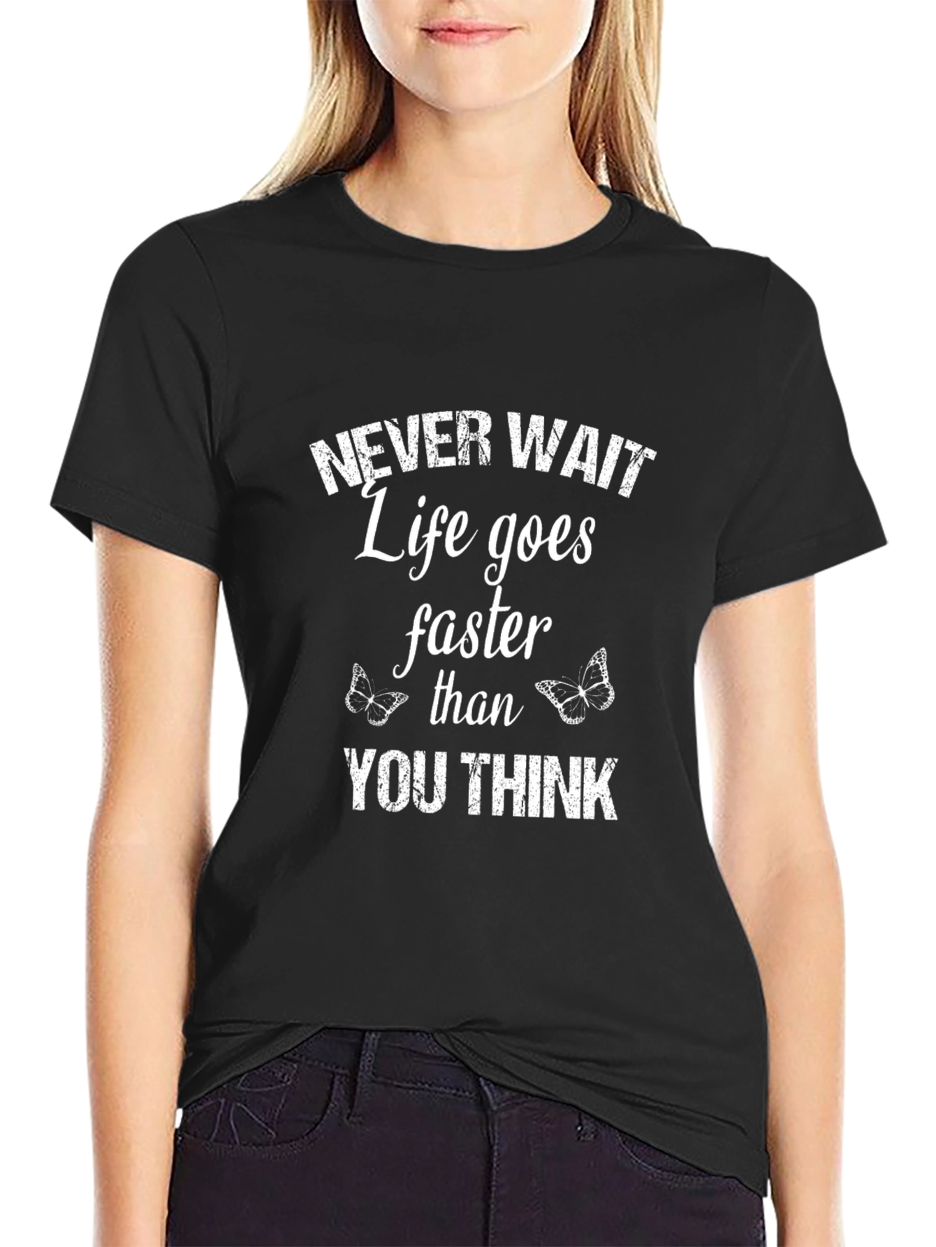 Inspirational Never Wait Graphic Tee