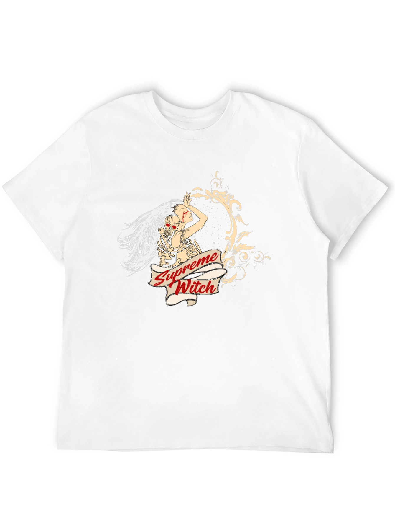 Supreme Witch Graphic Print Black T-Shirt