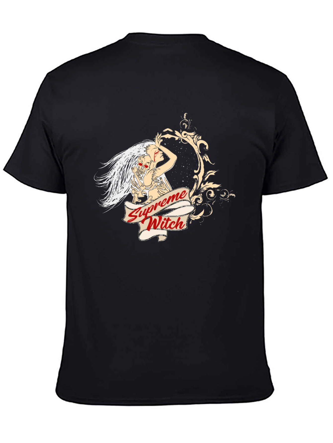 Supreme Witch Graphic Print Black T-Shirt