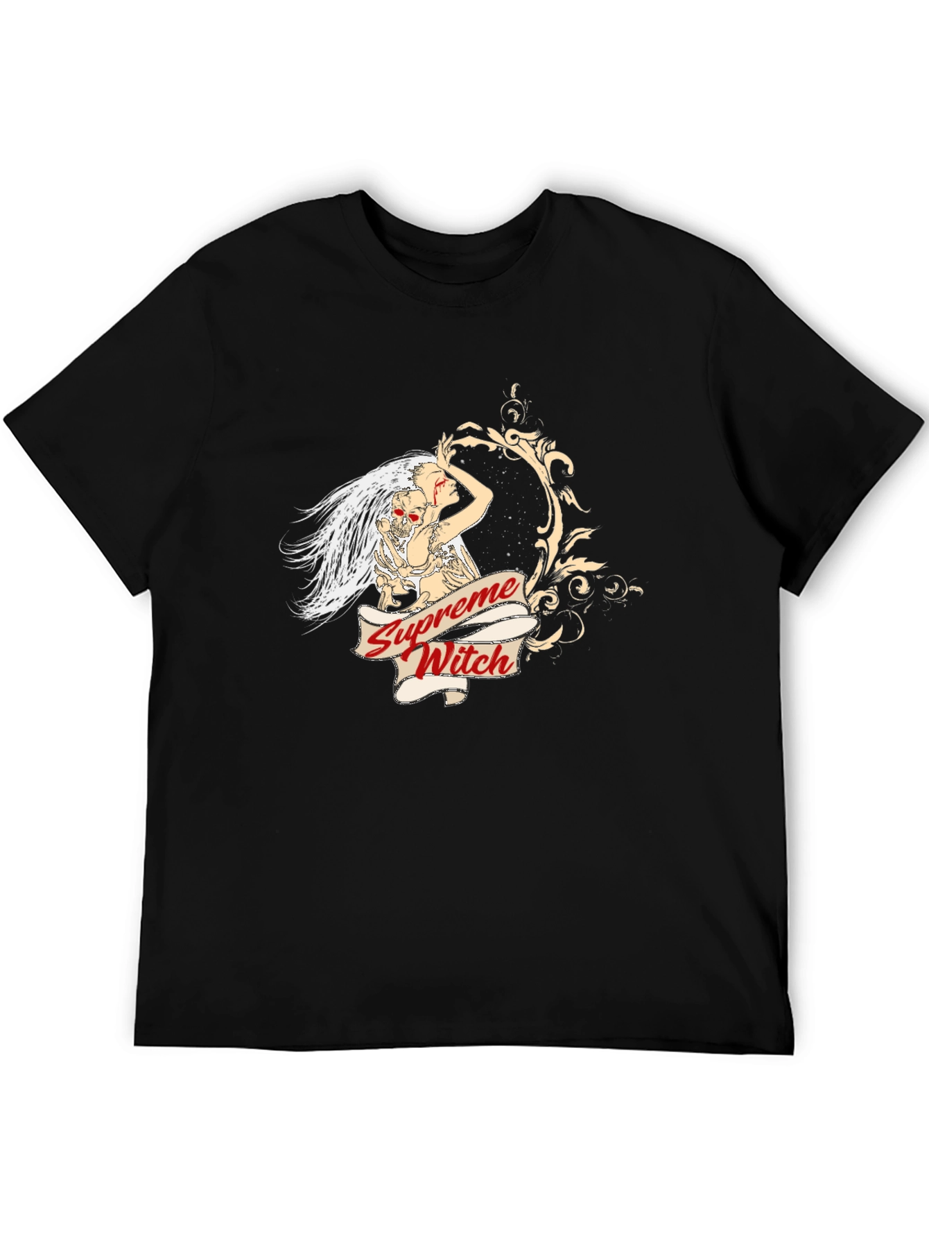 Supreme Witch Graphic Print Black T-Shirt