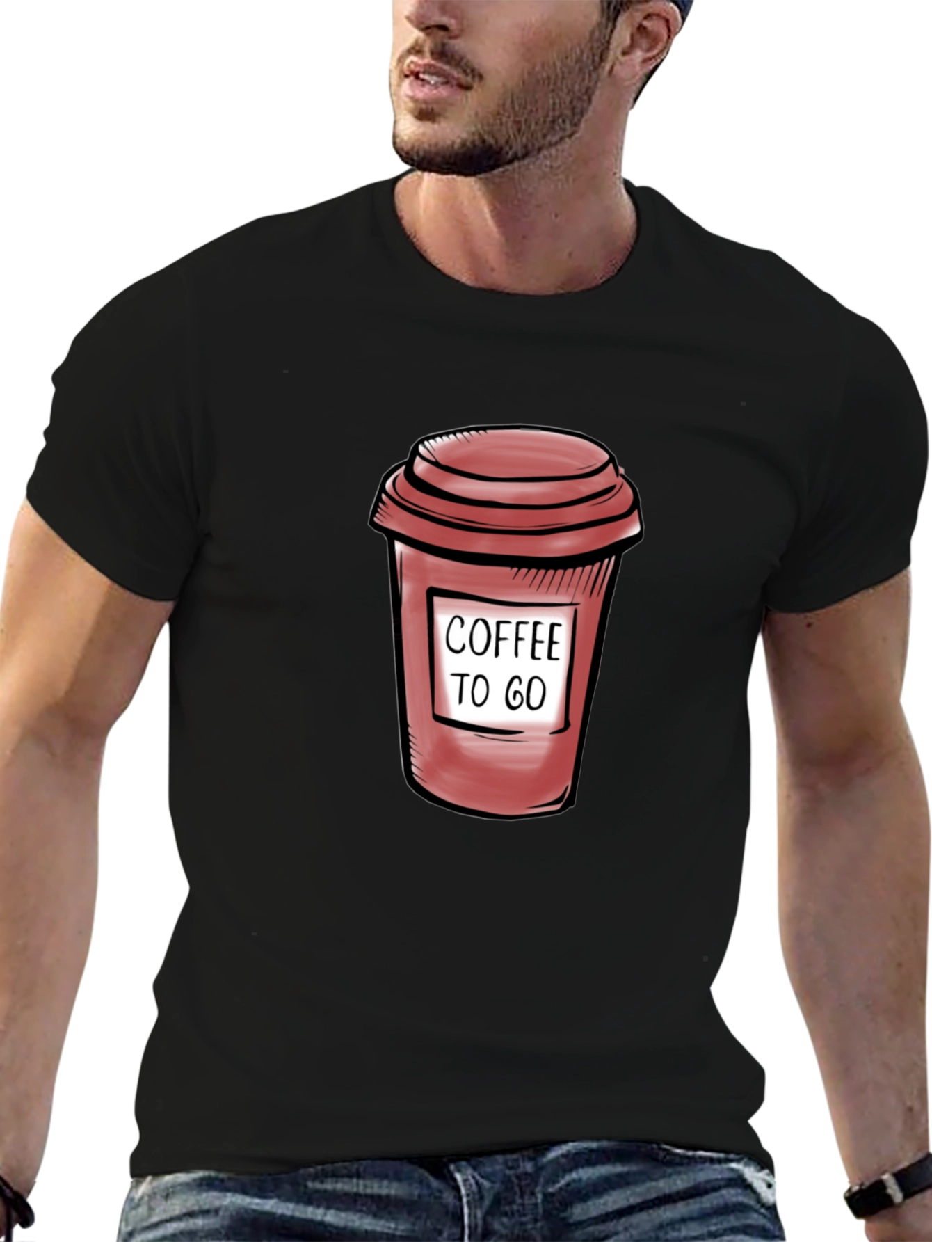 Coffee To Go Graphic T-Shirt - Casual Style