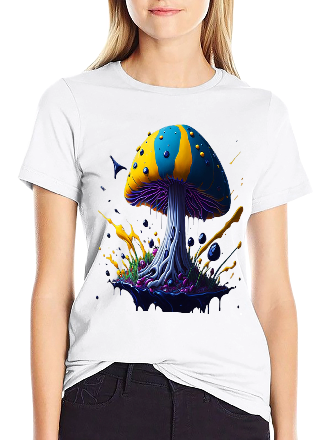Psychedelic Mushroom Graphic Tee