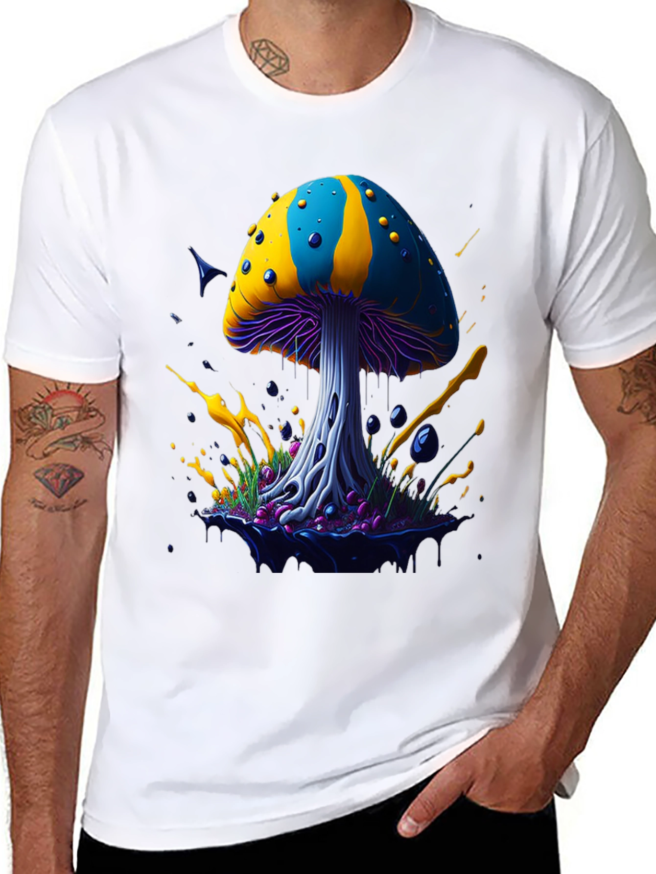 Psychedelic Mushroom Graphic Tee