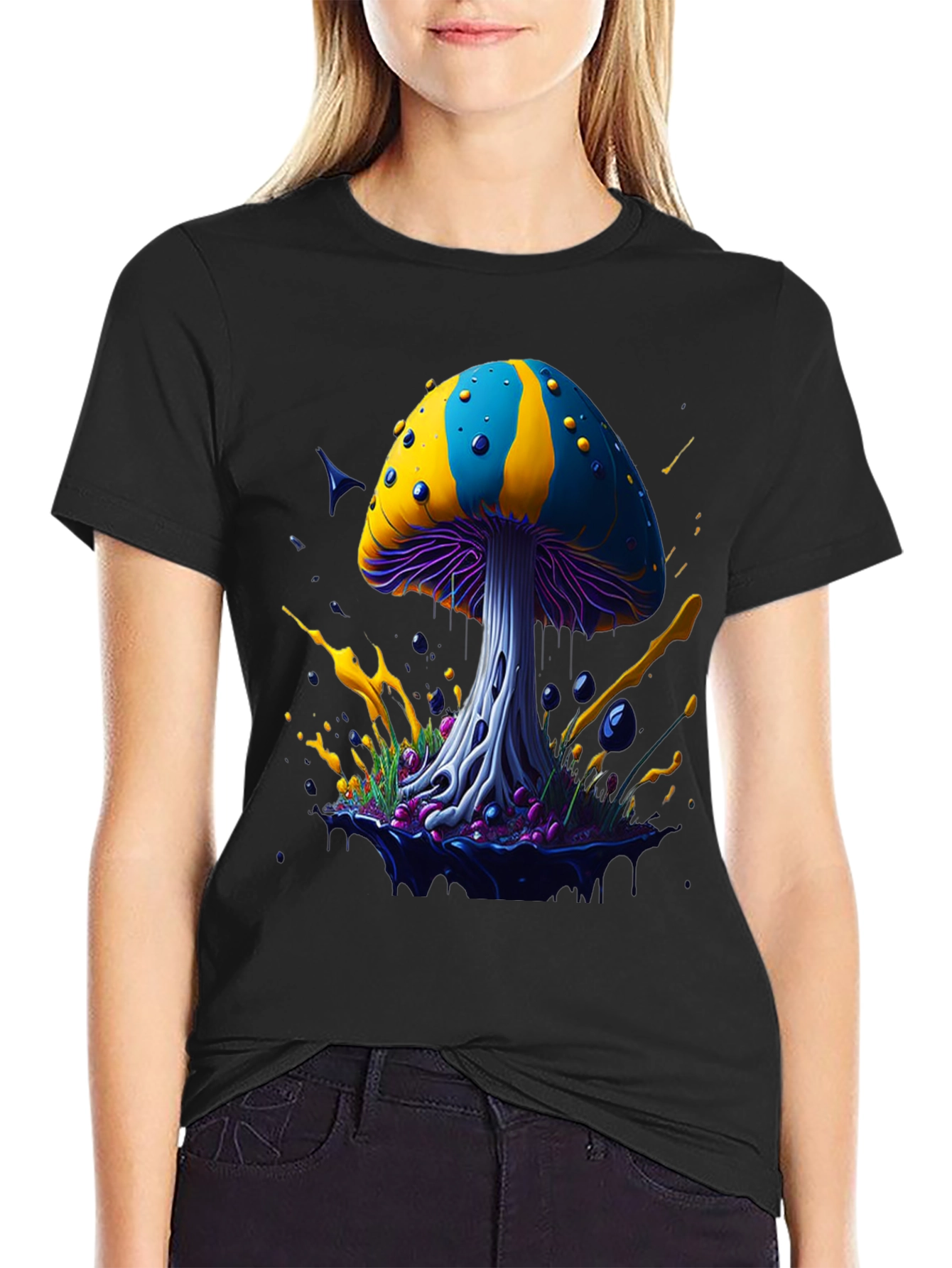 Psychedelic Mushroom Graphic Tee