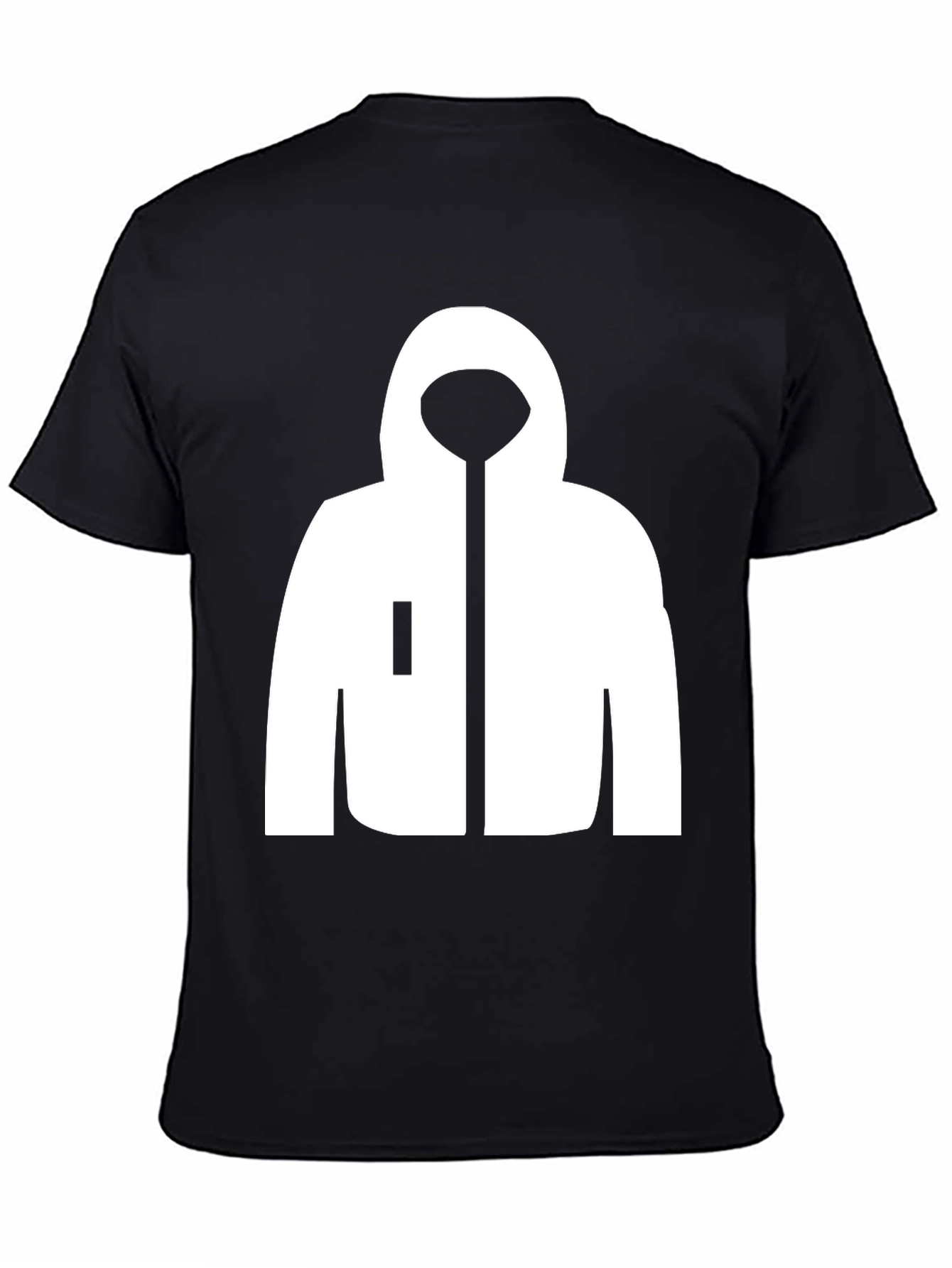 Cool Hoodie Graphic Tee - Black Casual Shirt