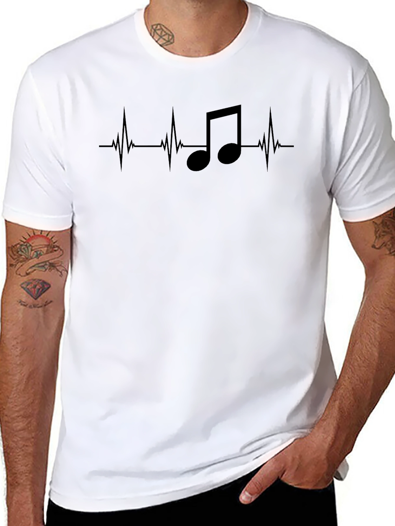 Music Lovers Heartbeat T-Shirt