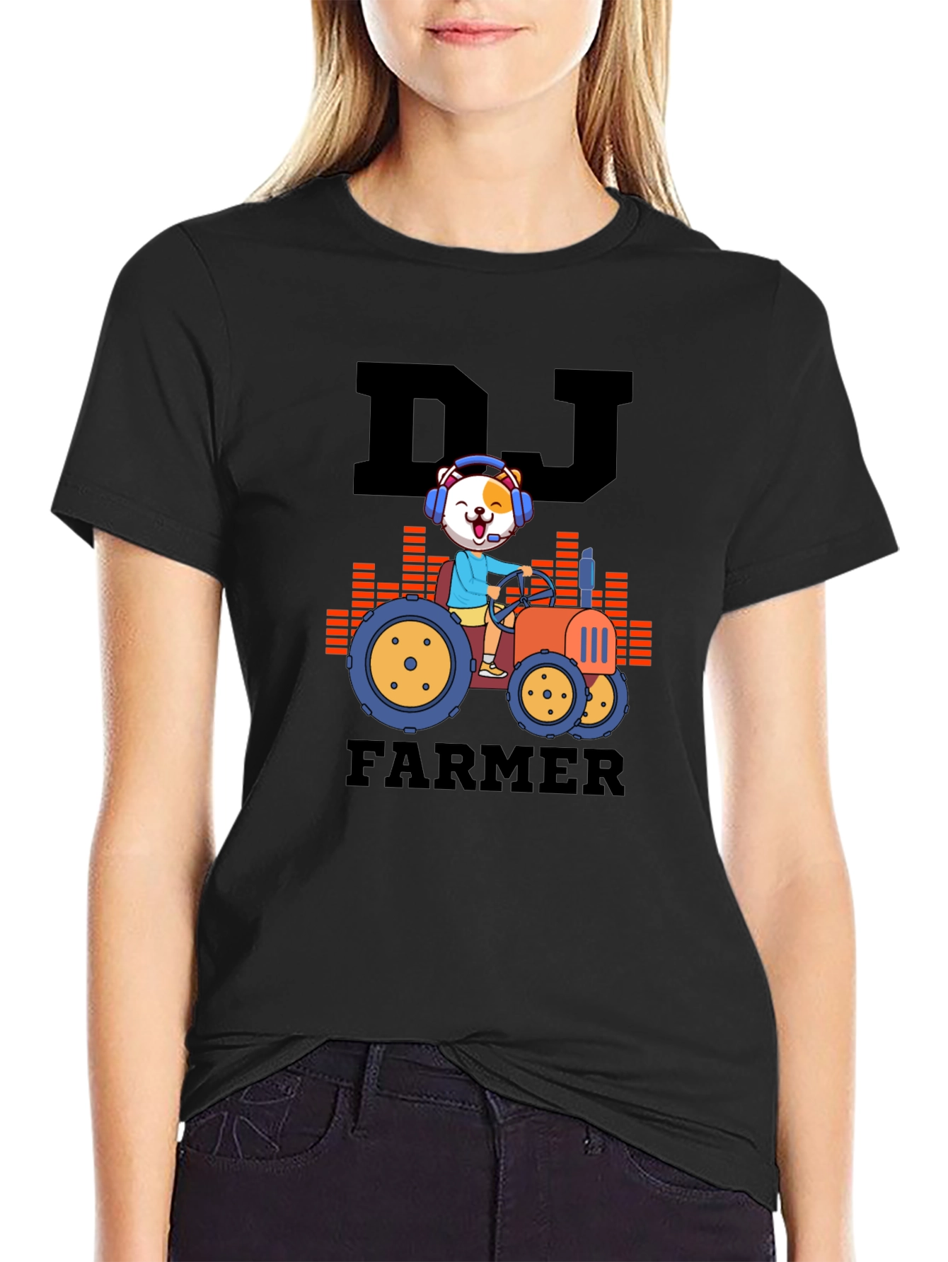 DJ Farmer Black Graphic Tee