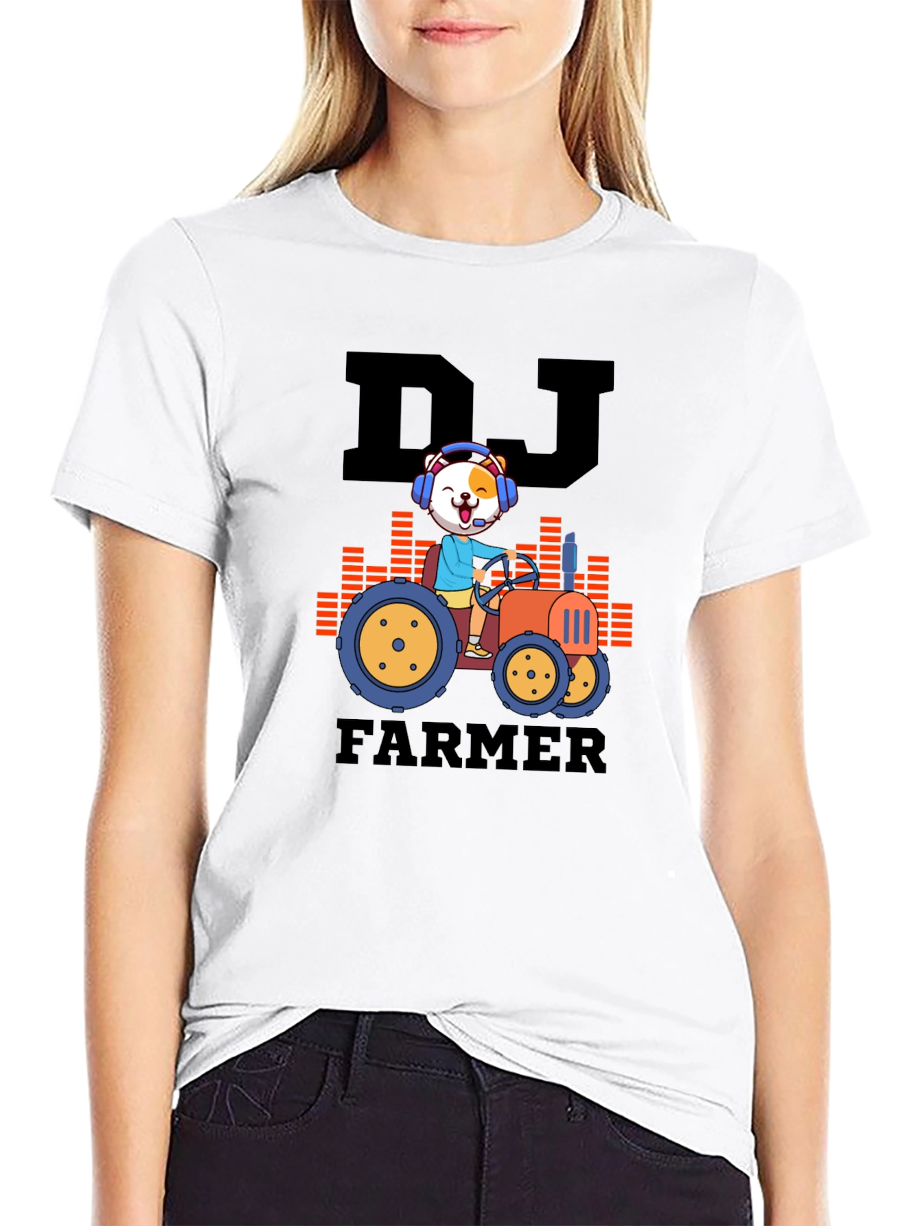 DJ Farmer Black Graphic Tee