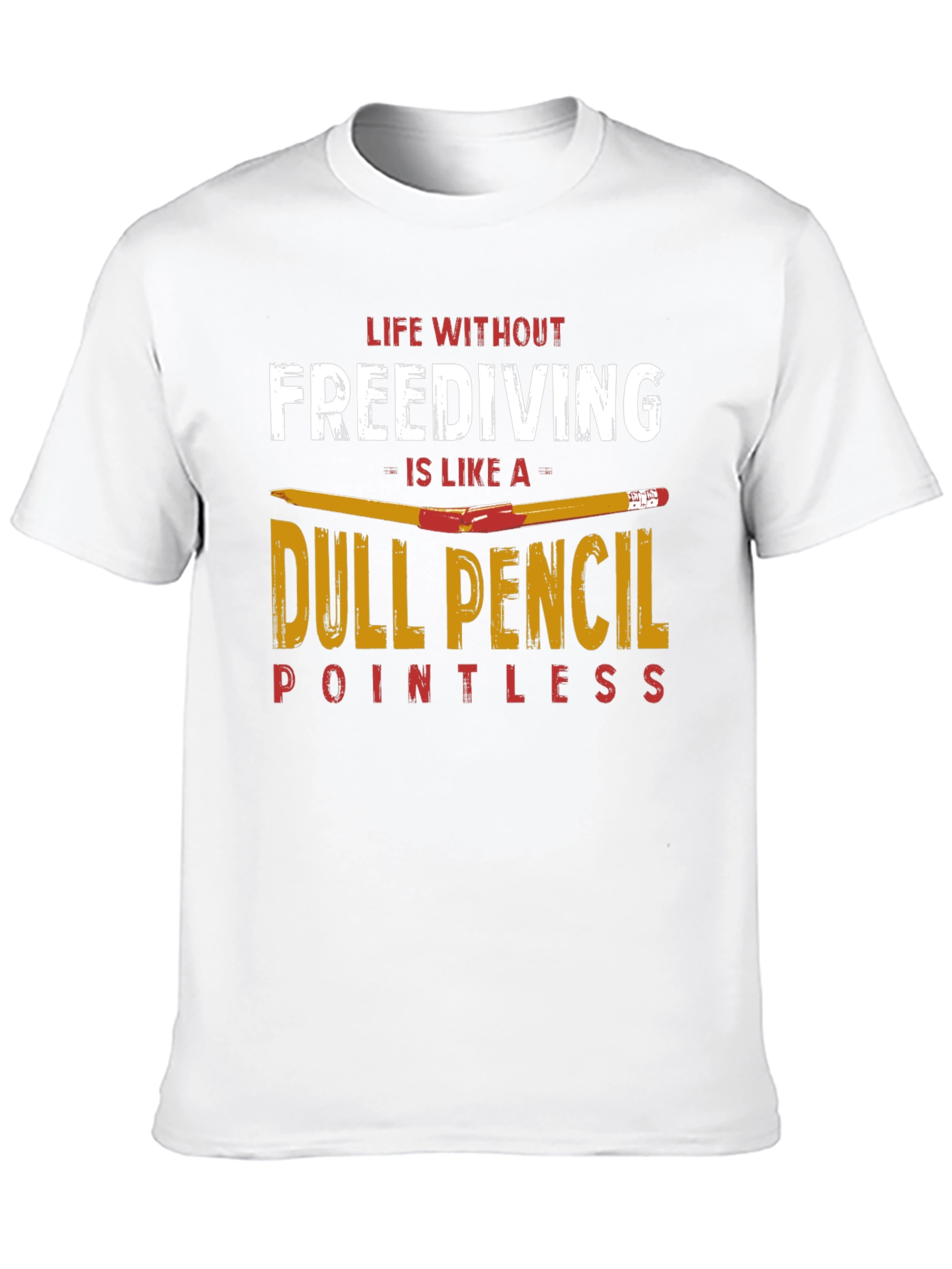 Freediving Dull Pencil Graphic Tee