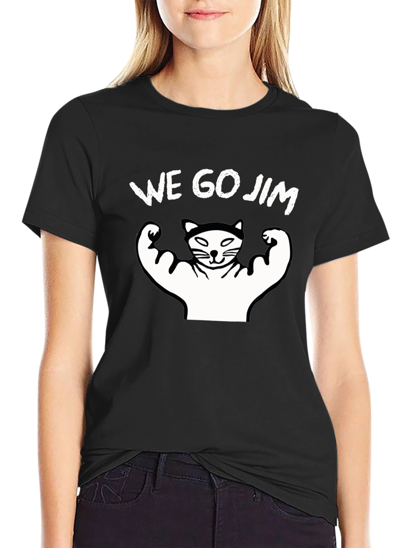 We Go Jim Cat T-Shirt - Funny Gym Tee