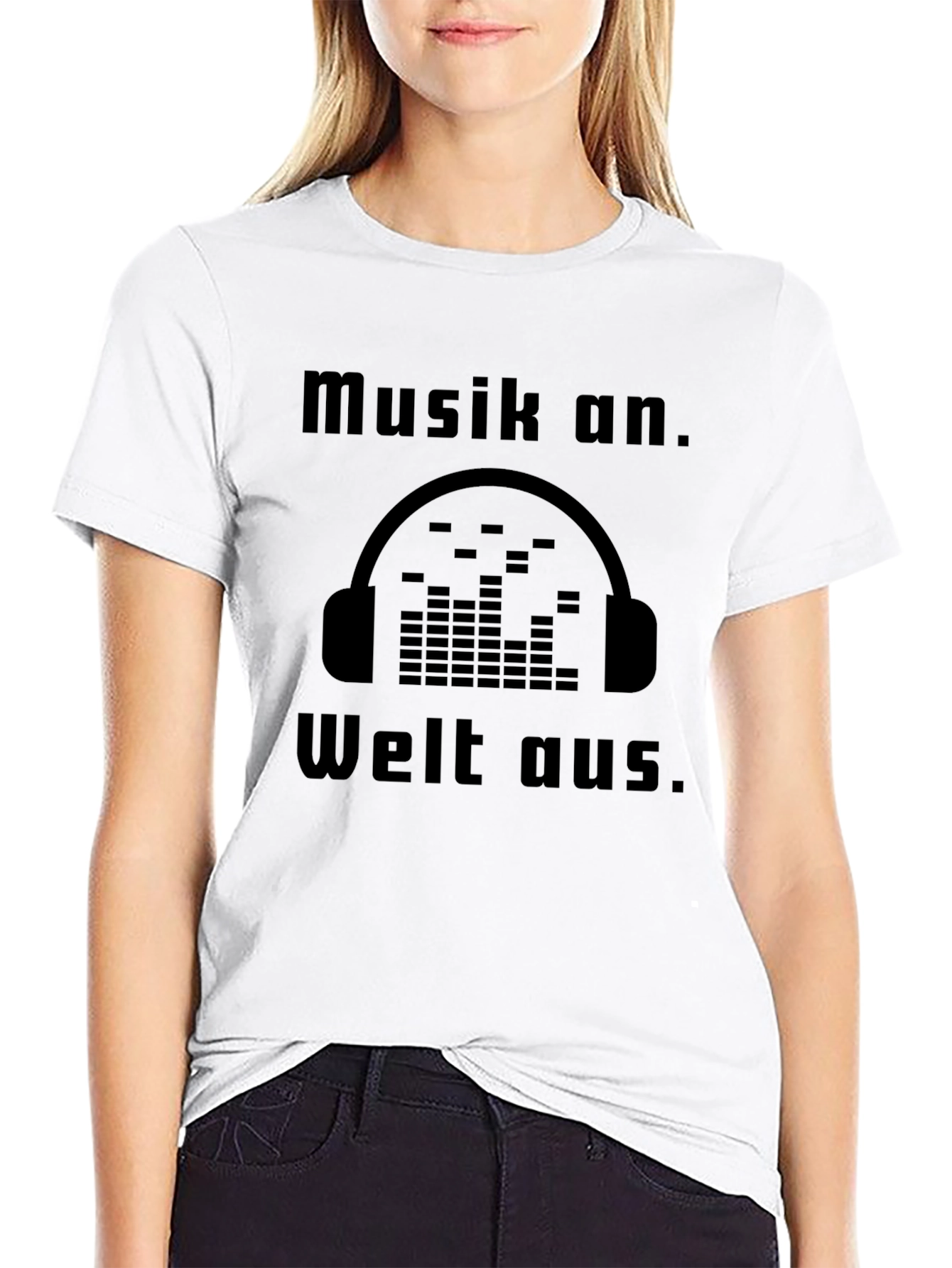 Musik an. Welt aus. Graphic Tee