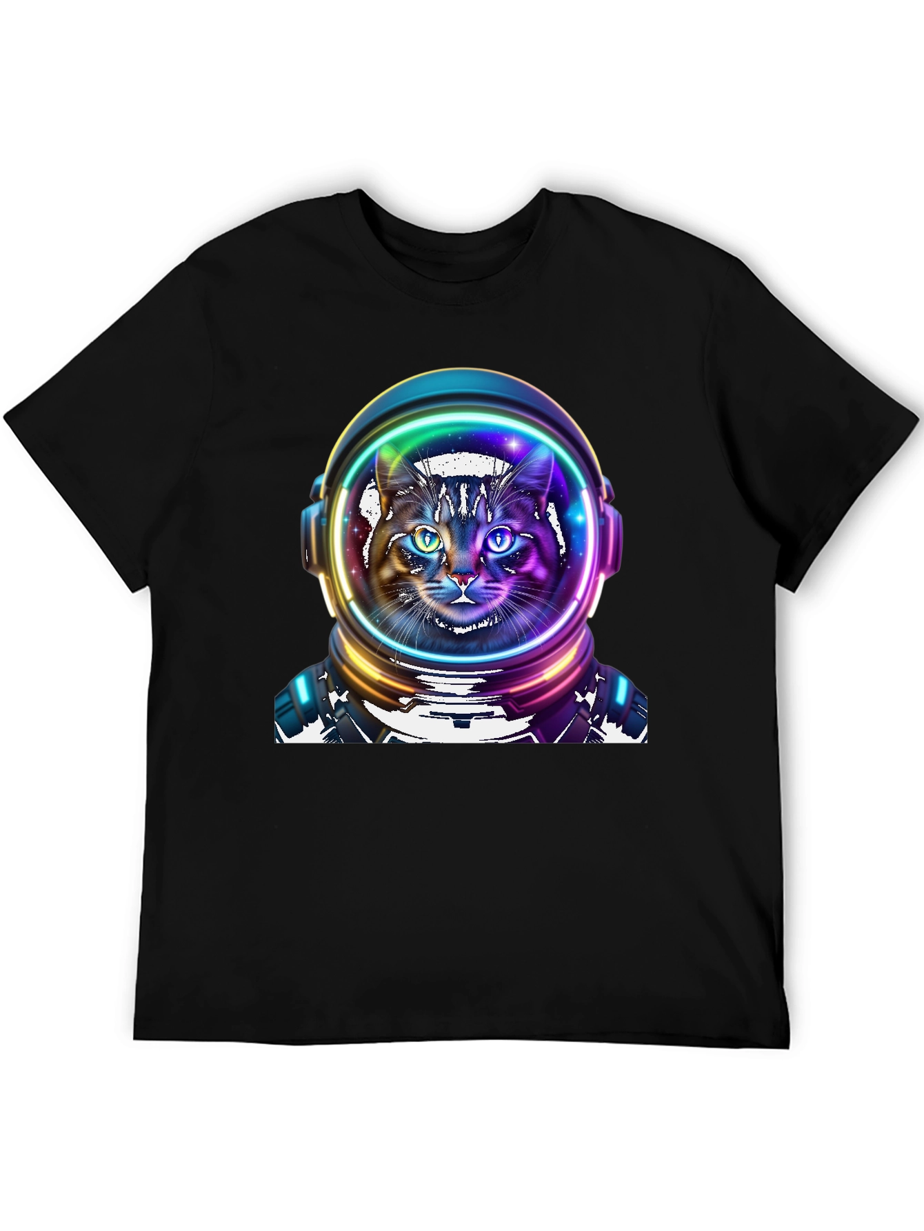 Astronaut Cat Graphic Tee - Space Kitty T-Shirt