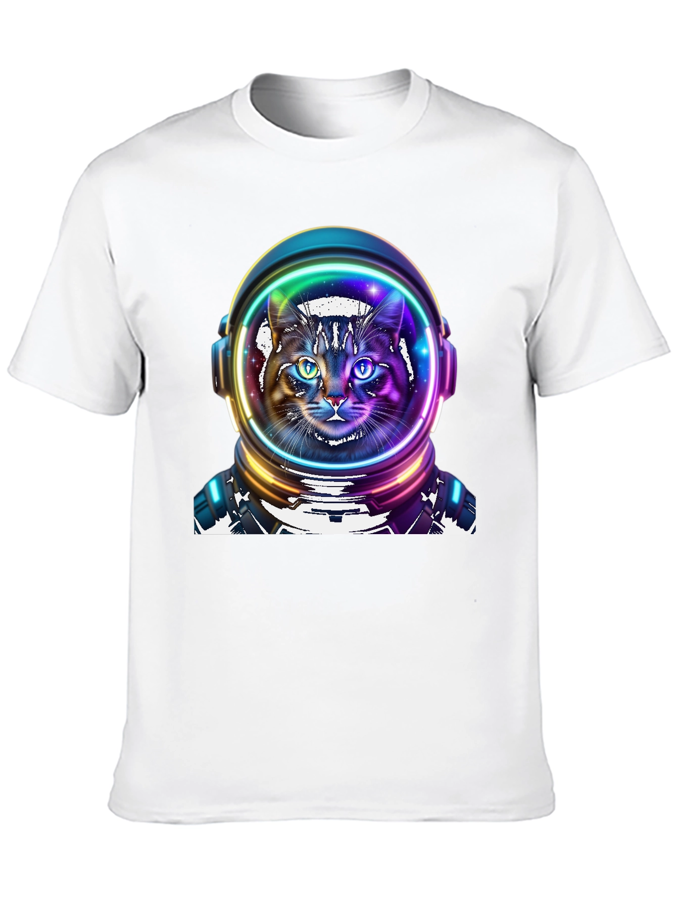 Astronaut Cat Graphic Tee - Space Kitty T-Shirt