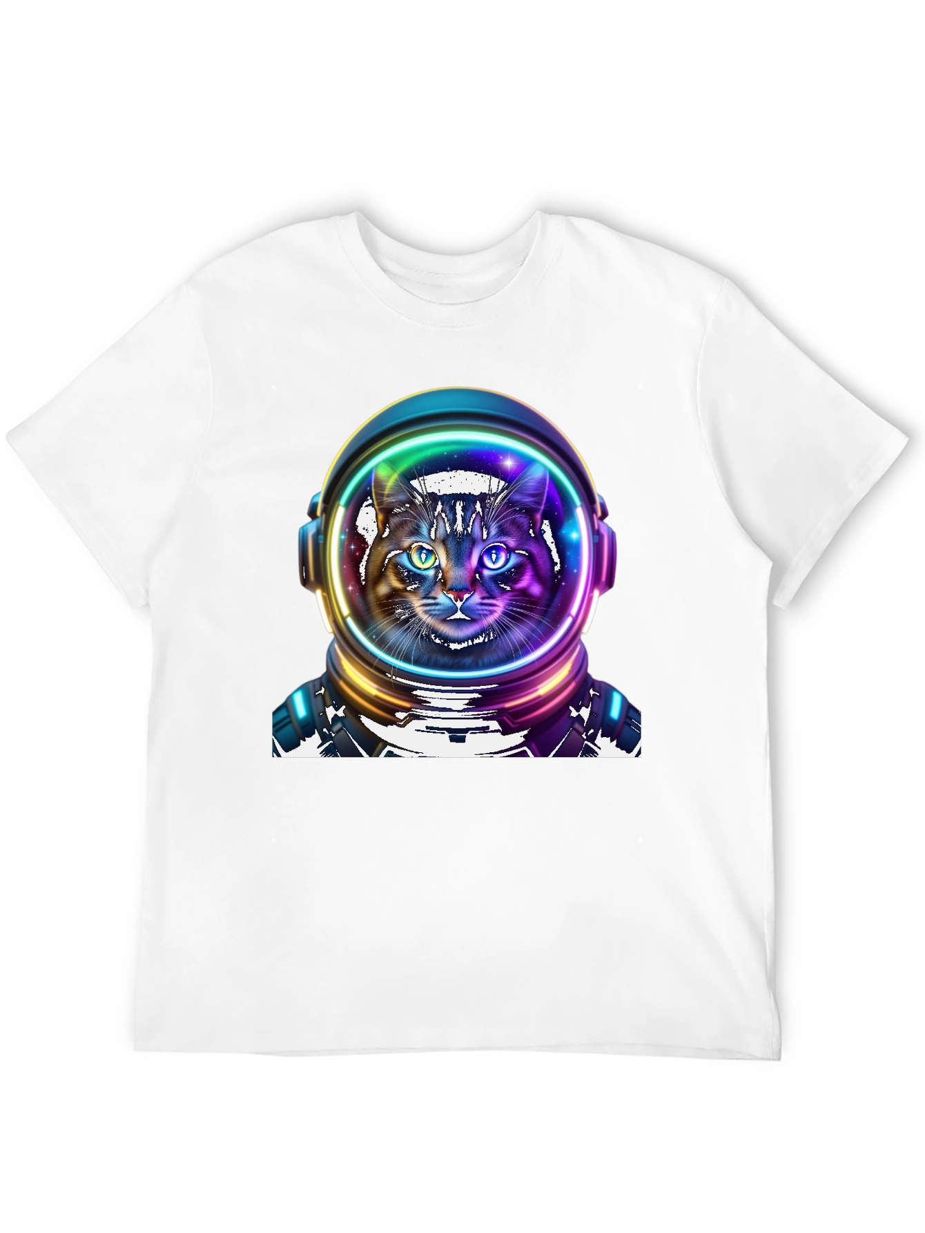 Astronaut Cat Graphic Tee - Space Kitty T-Shirt