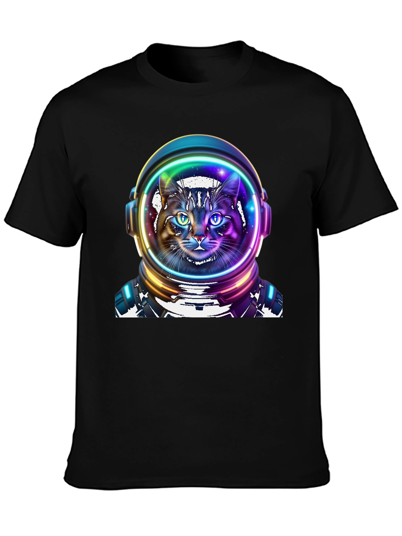 Astronaut Cat Graphic Tee - Space Kitty T-Shirt
