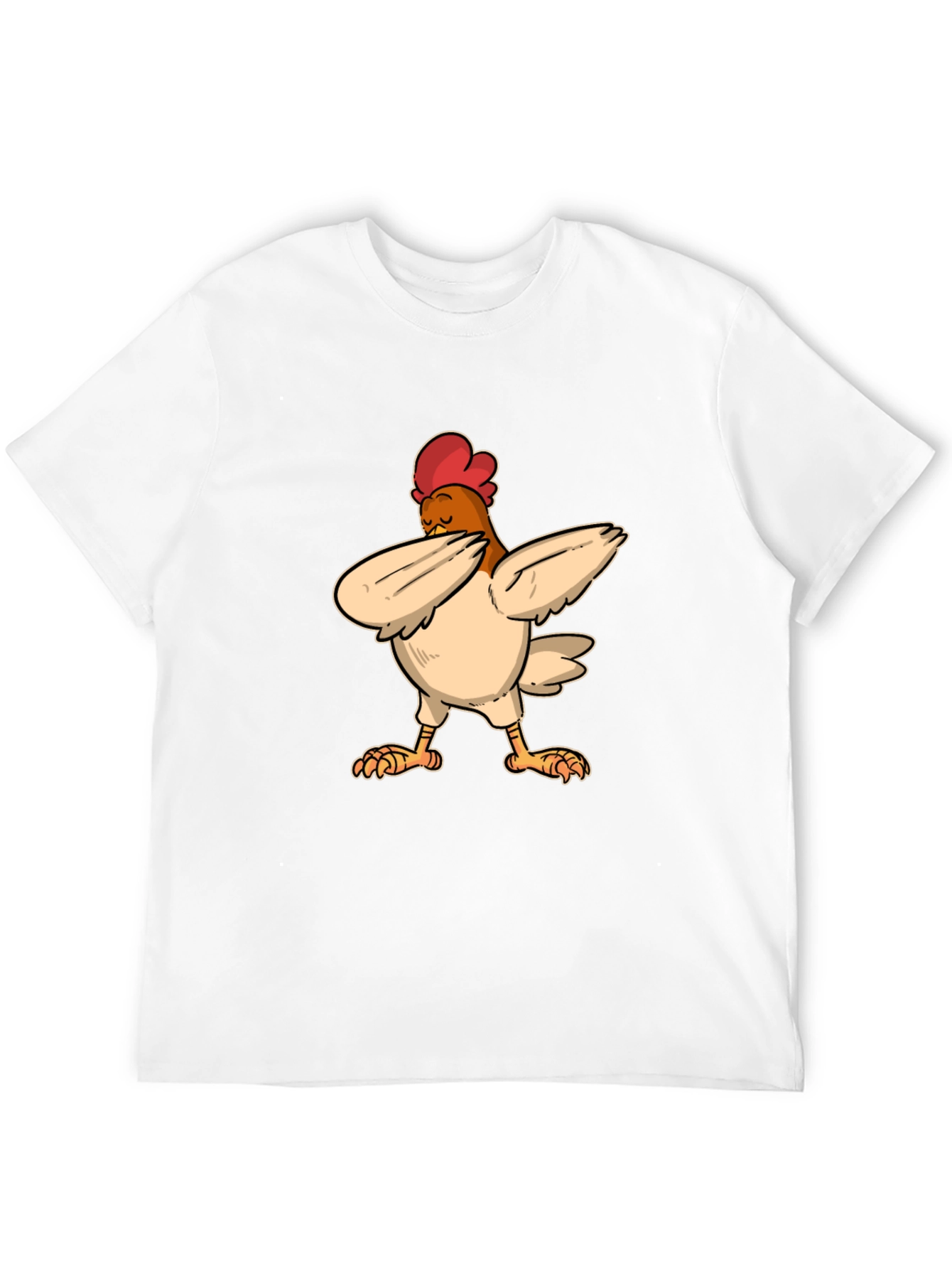 Dabbing Chicken Graphic Tee - Black