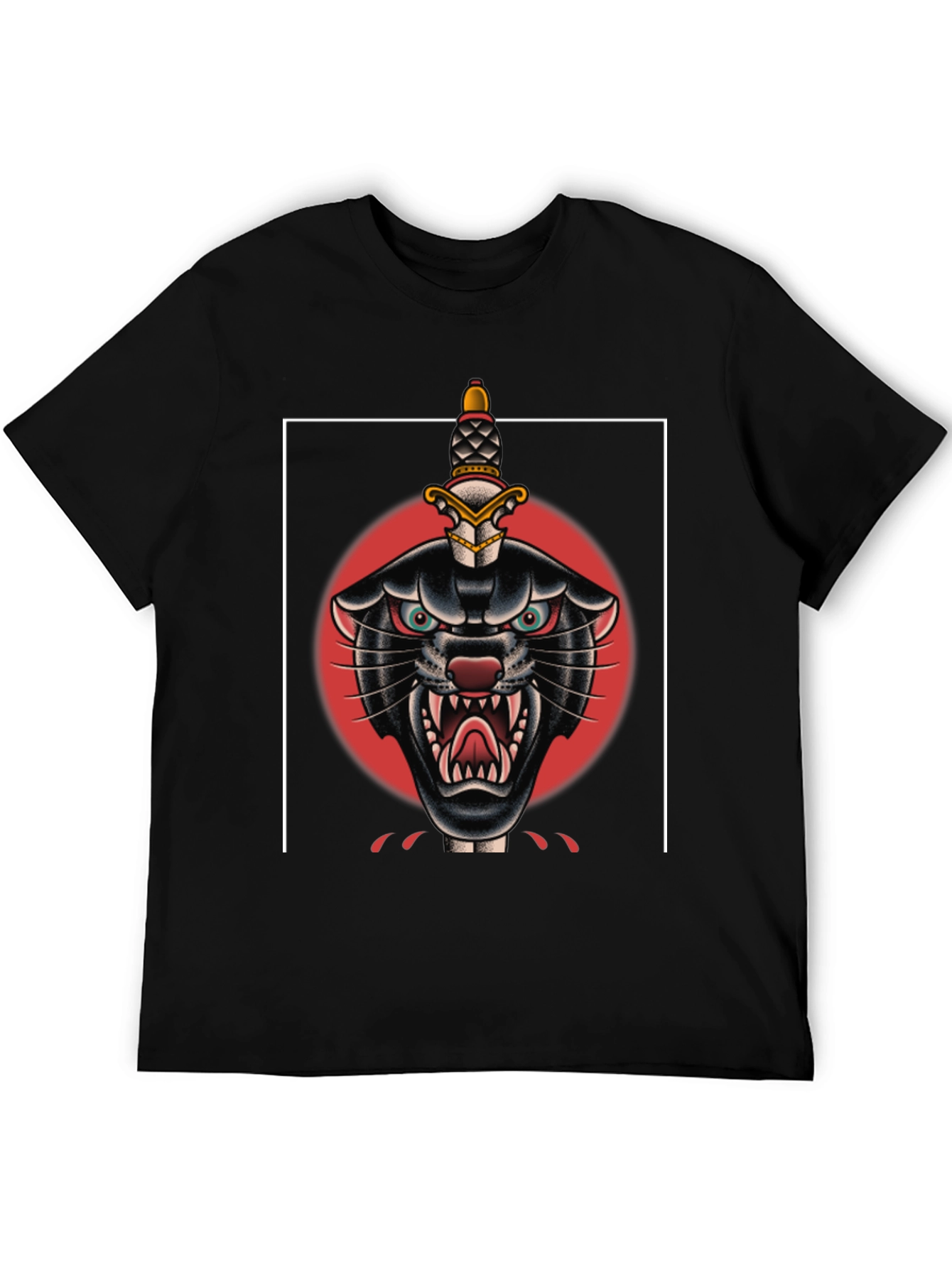 Black Panther Dagger Graphic Tee