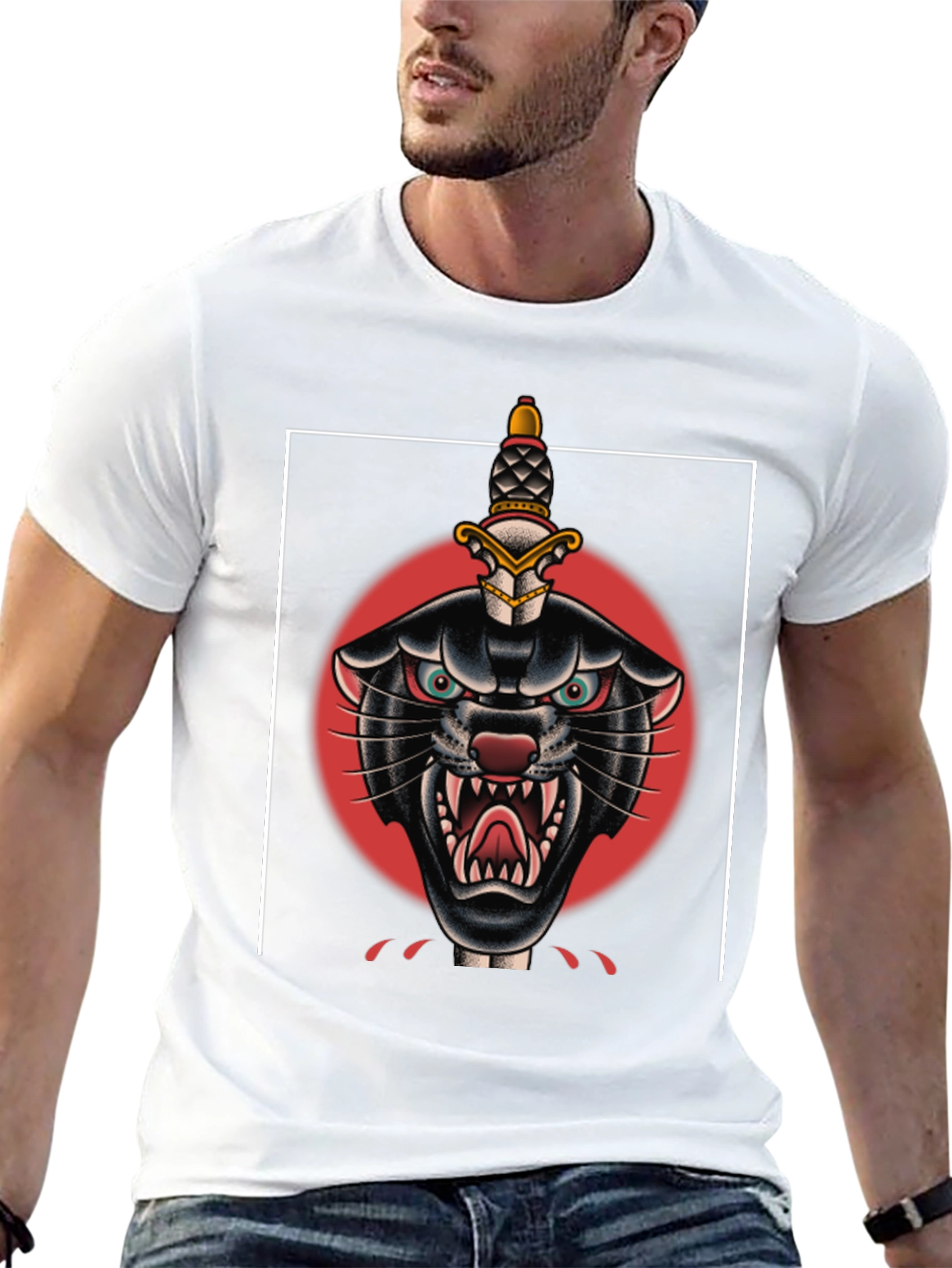 Black Panther Dagger Graphic Tee
