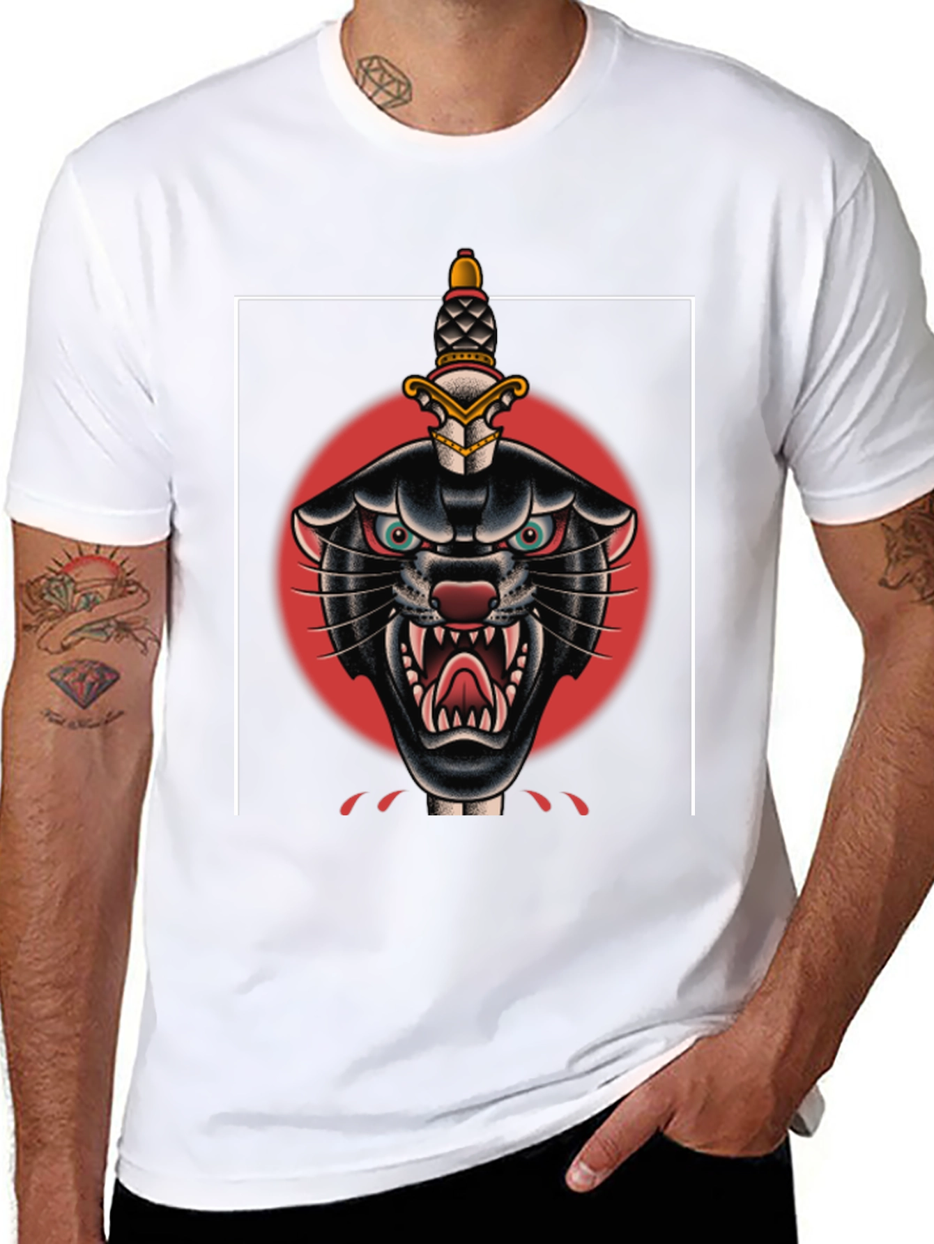 Black Panther Dagger Graphic Tee