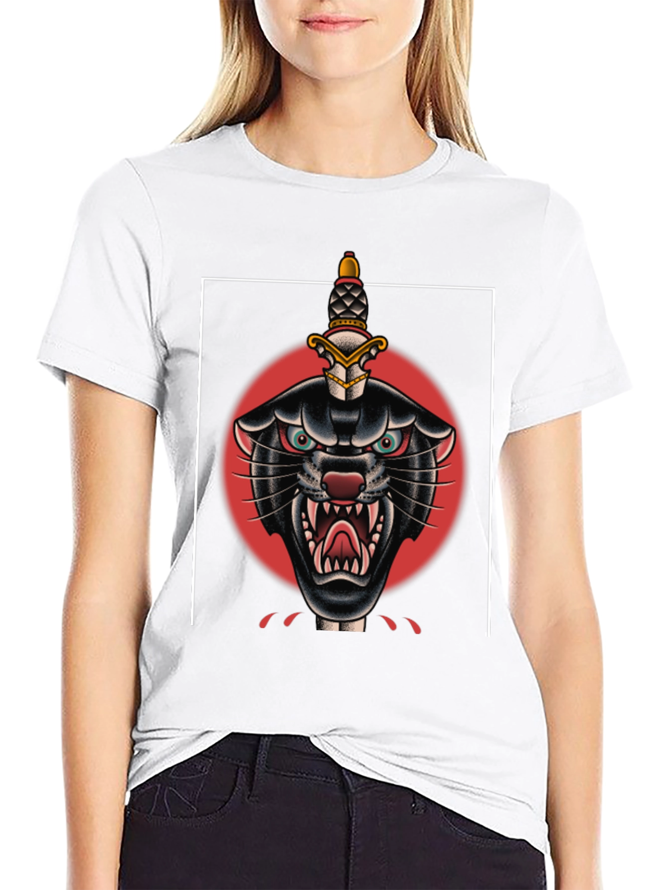 Black Panther Dagger Graphic Tee