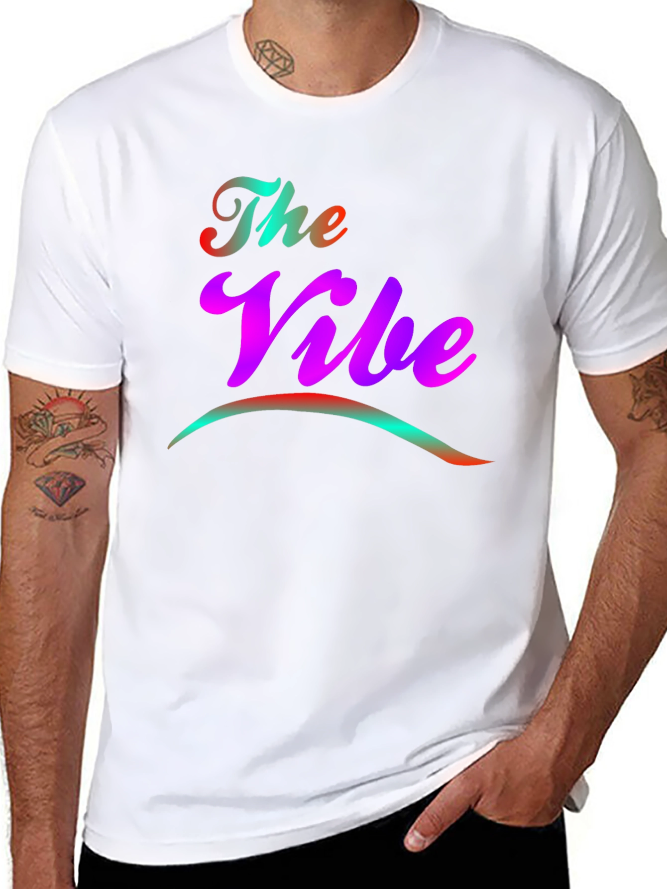 The Vibe T-Shirt - Funky Gradient Design