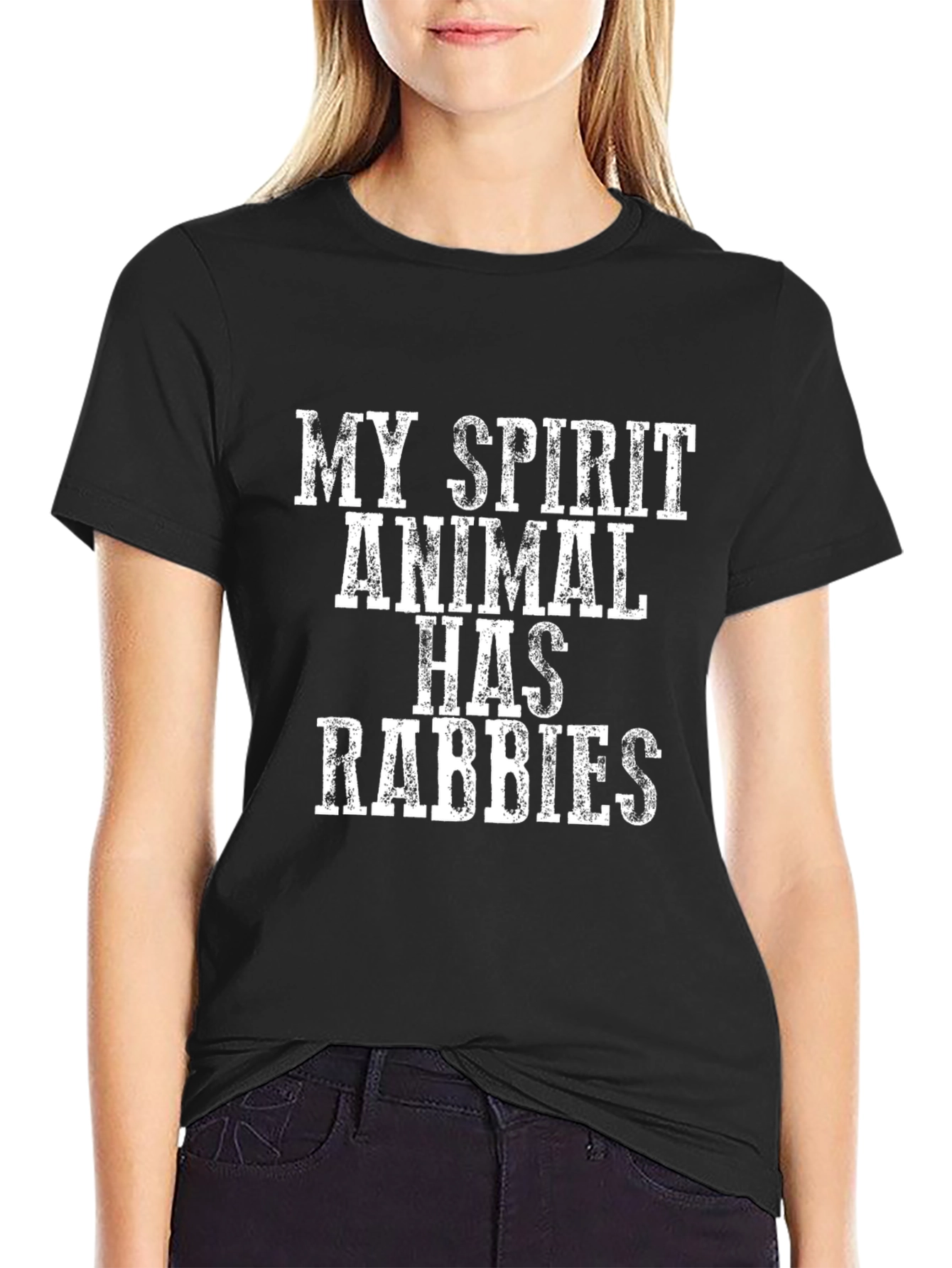 My Spirit Animal Has Rabies Graphic Tee