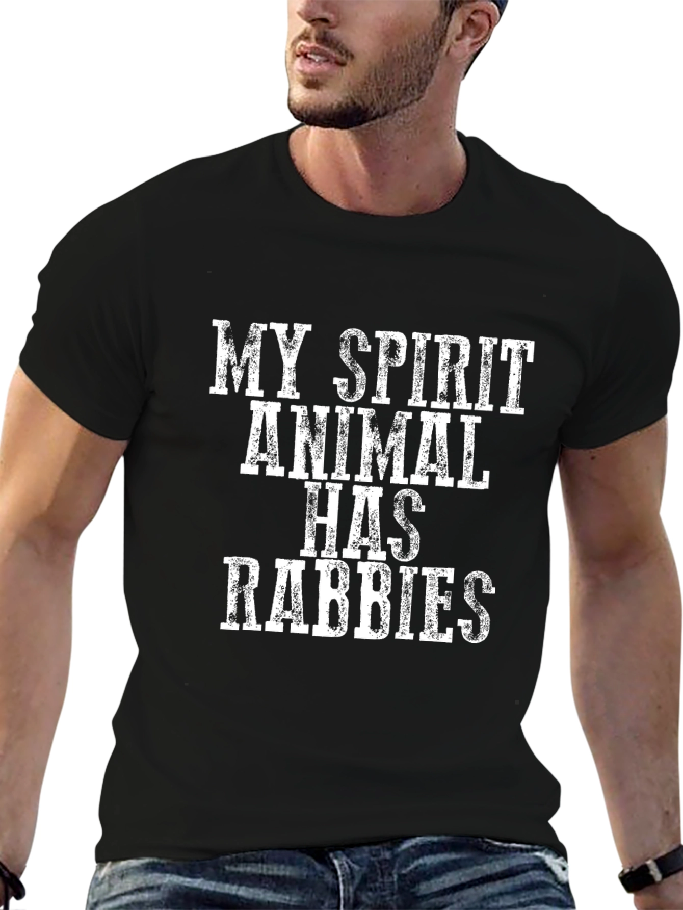 My Spirit Animal Has Rabies Graphic Tee
