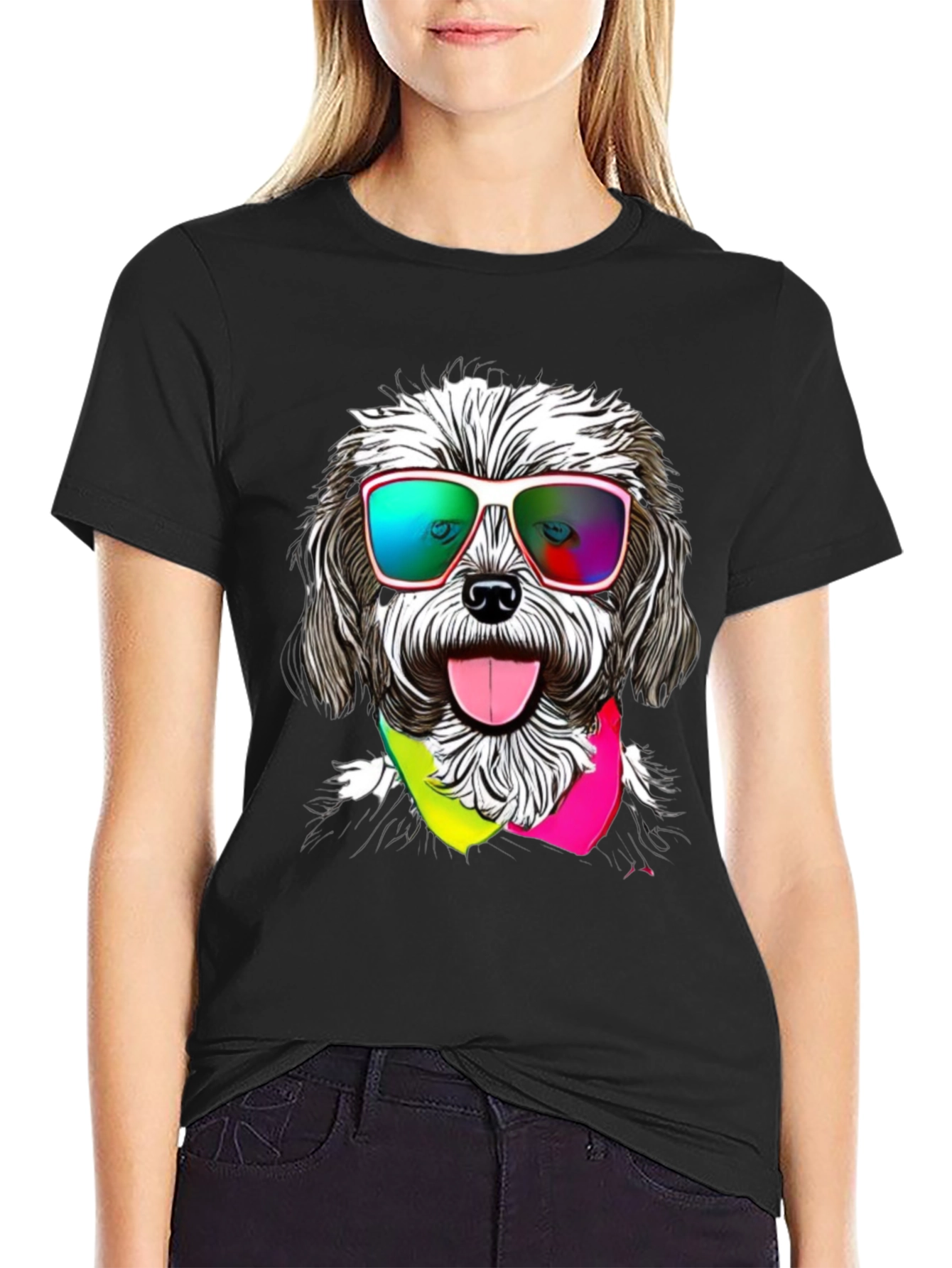 Cool Dog Graphic Tee - Fun & Stylish