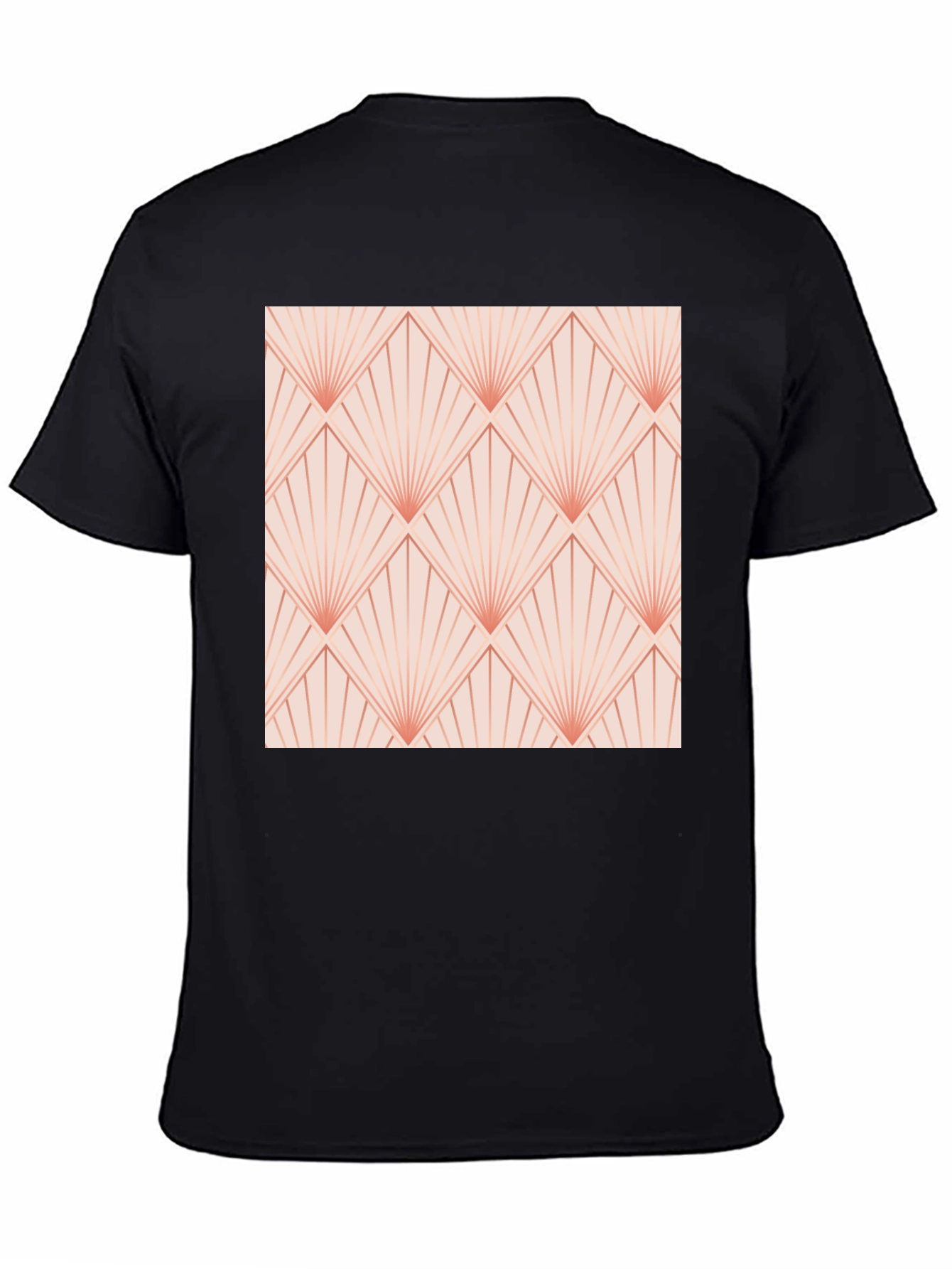 Retro Deco Fan Pattern T-Shirt