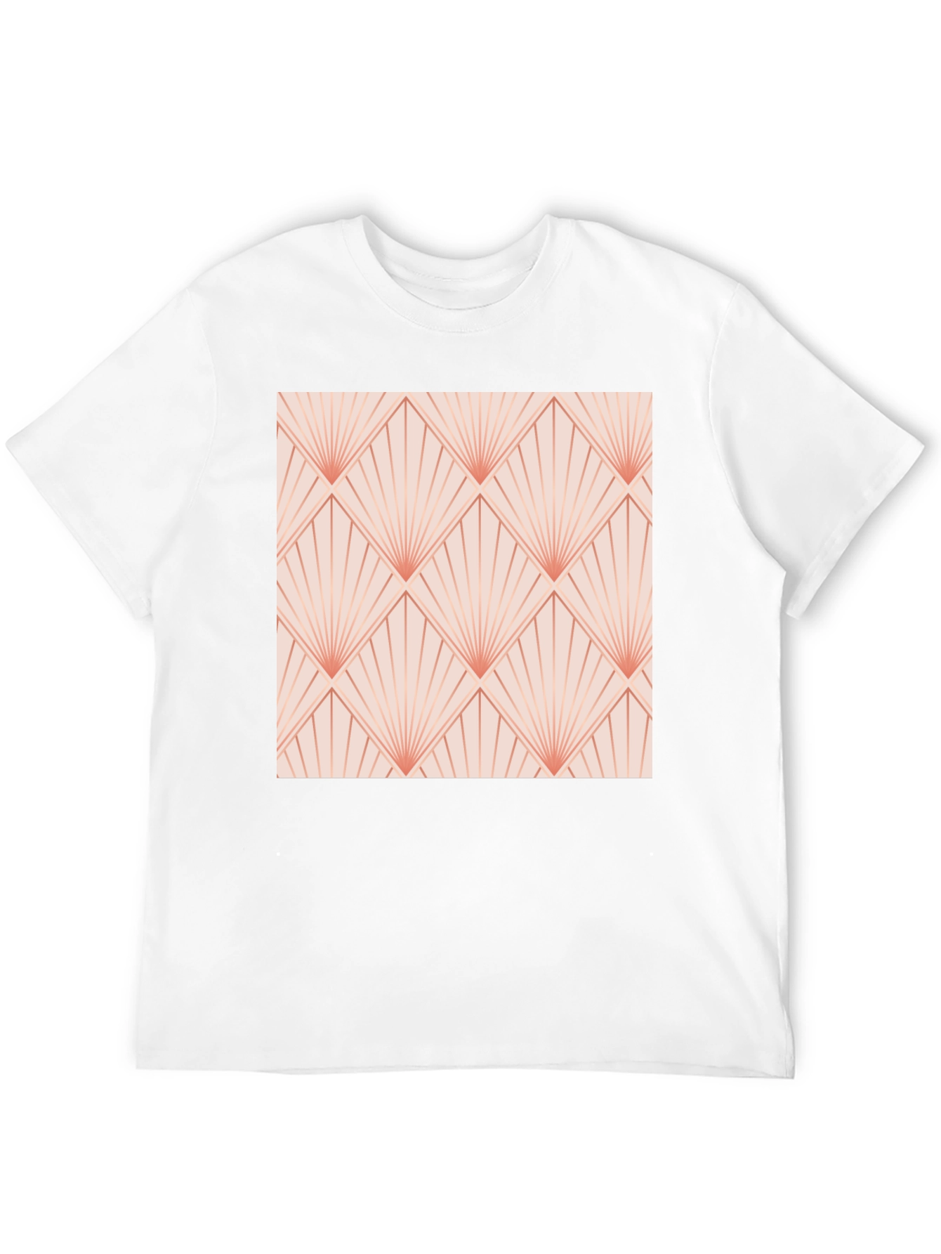 Retro Deco Fan Pattern T-Shirt